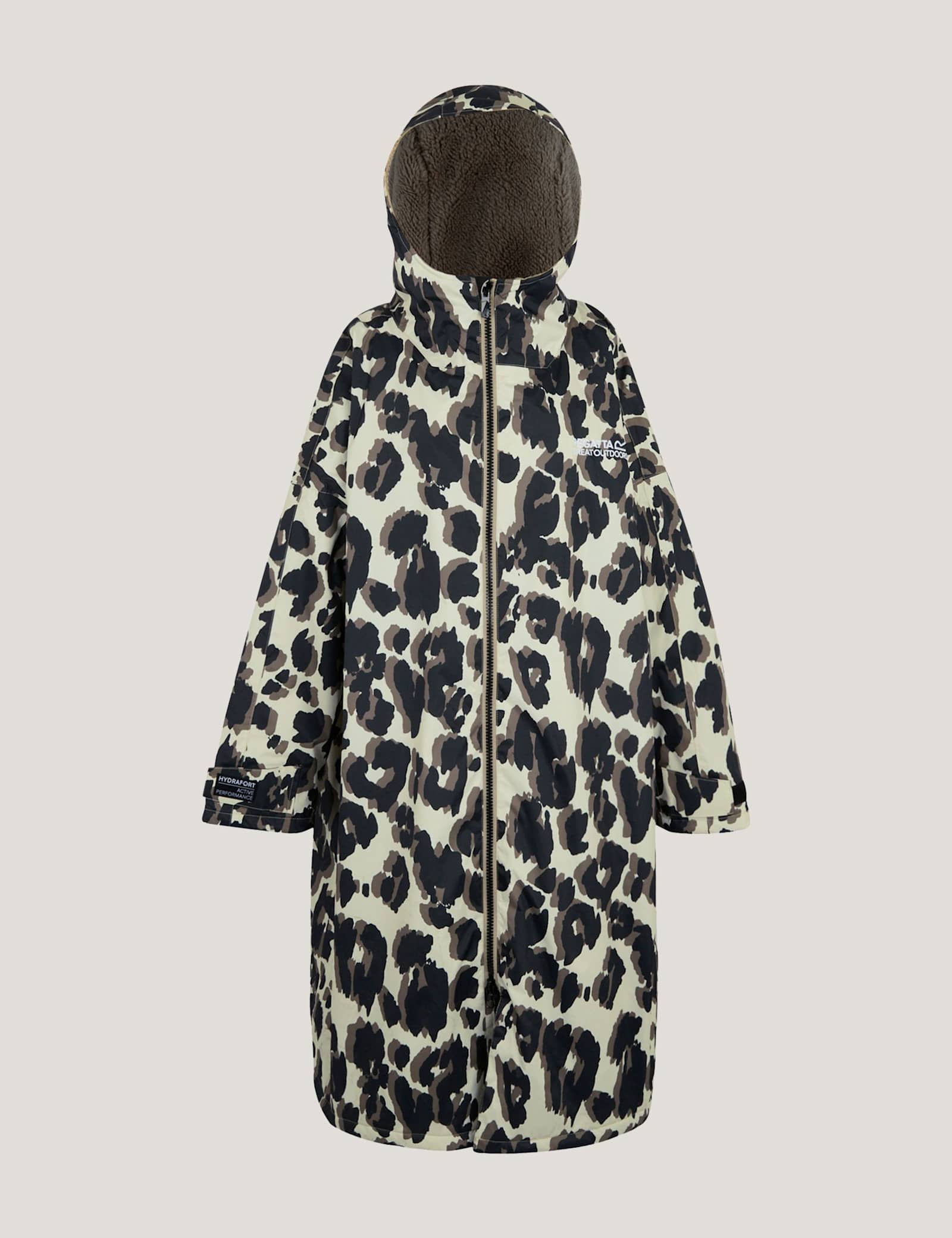 Waterproof Leopard Print Padded Coat - image 1
