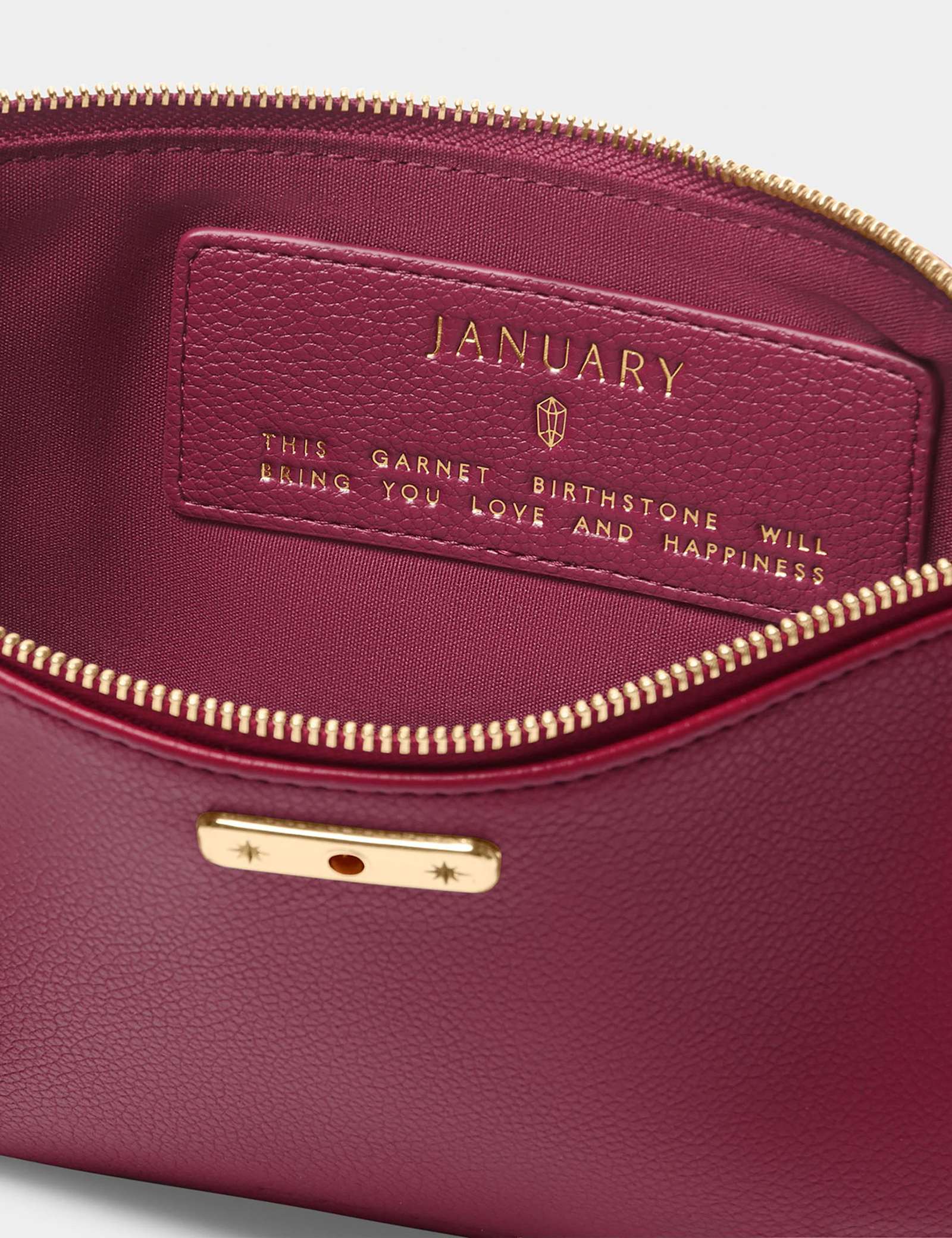 Faux Leather January Birthstone Pouch - image 5