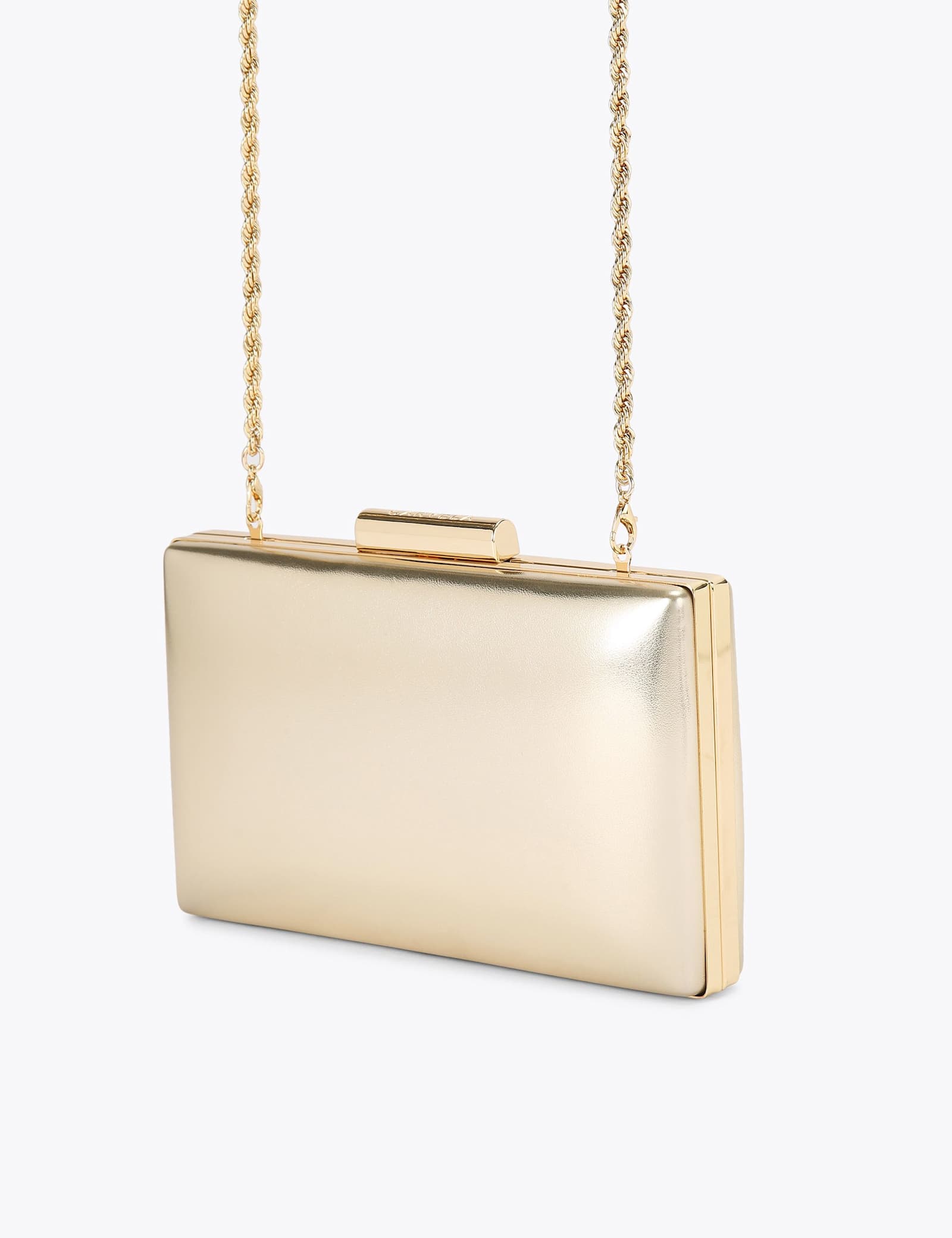 Faux Leather Chain Strap Clutch Bag - image 5