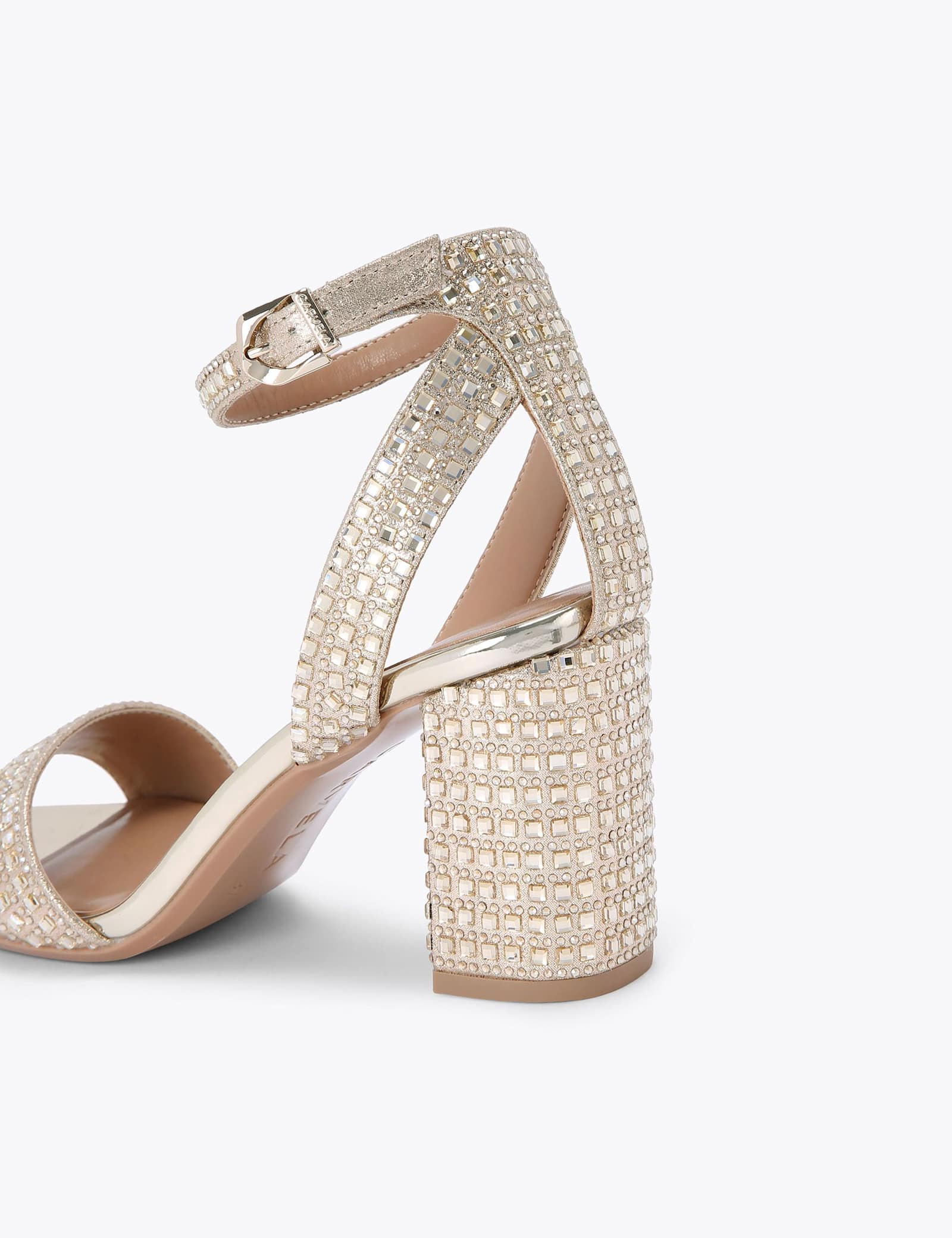 Sparkle Block Heel Sandals - image 3