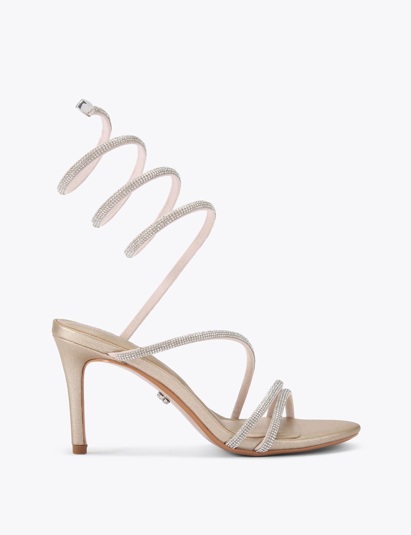 Metallic Strappy Heels - image 1