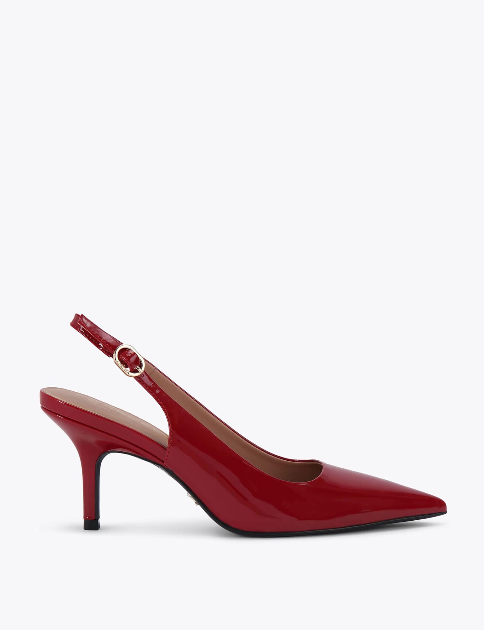 Patent Kitten Heel Slingback Shoes - image 1