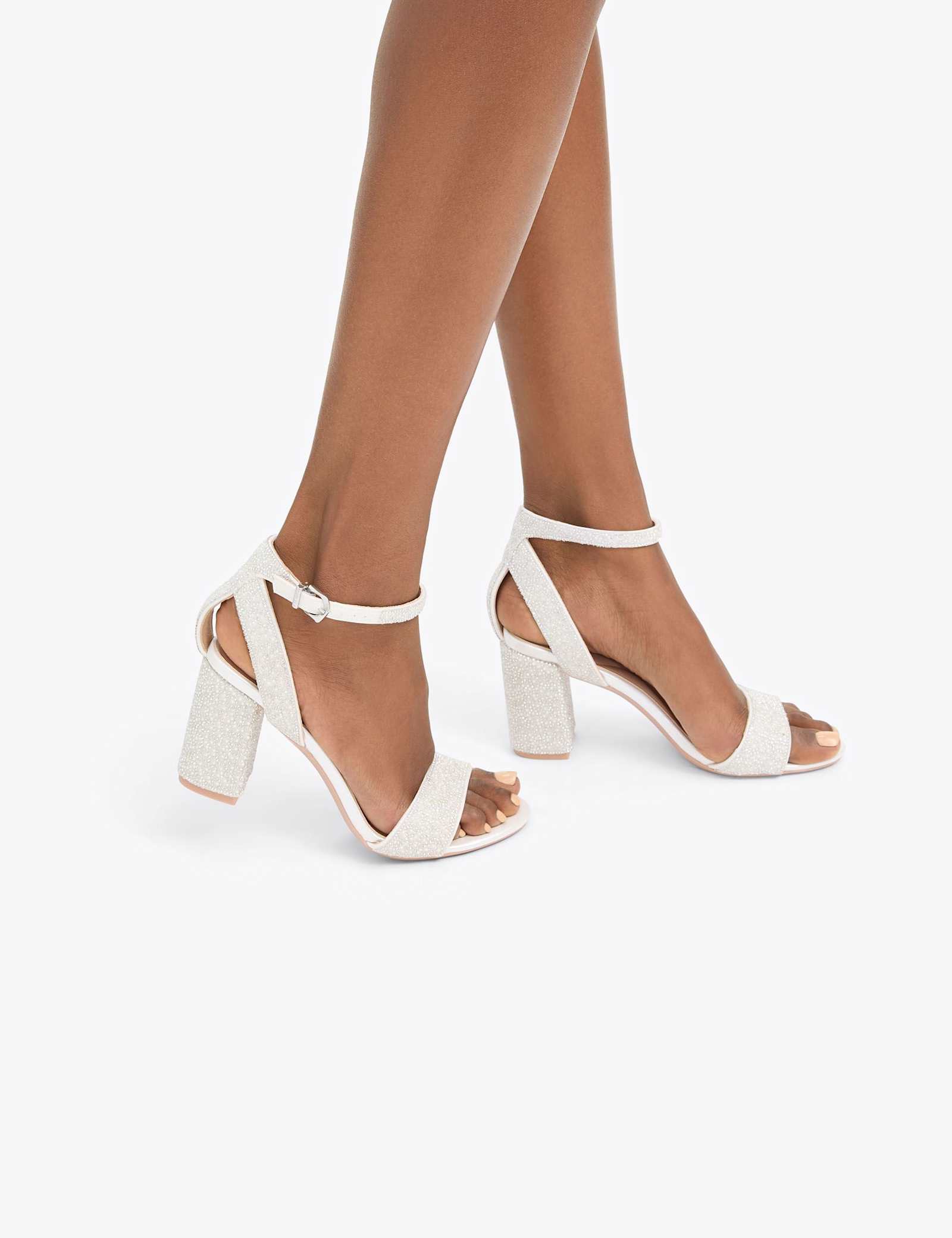 Embellished Block Heel Sandals - image 5