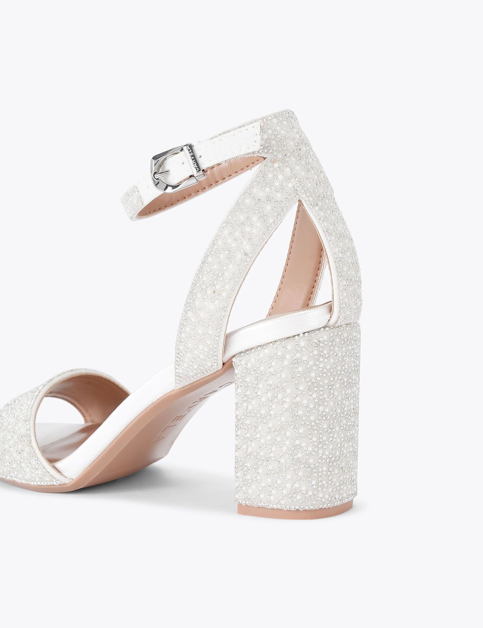 Embellished Block Heel Sandals - image 3