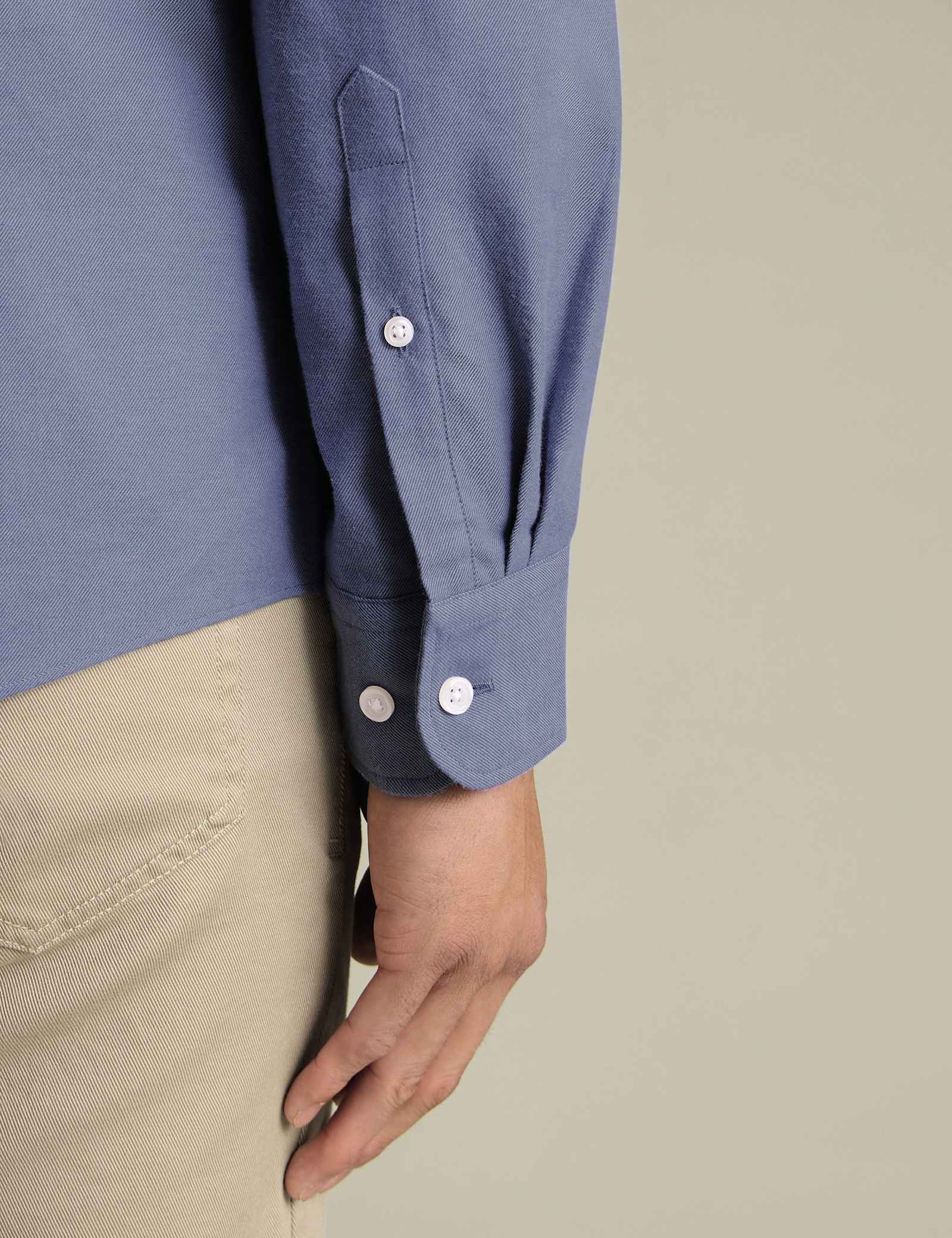 Slim Fit Pure Cotton Flannel Shirt - image 4