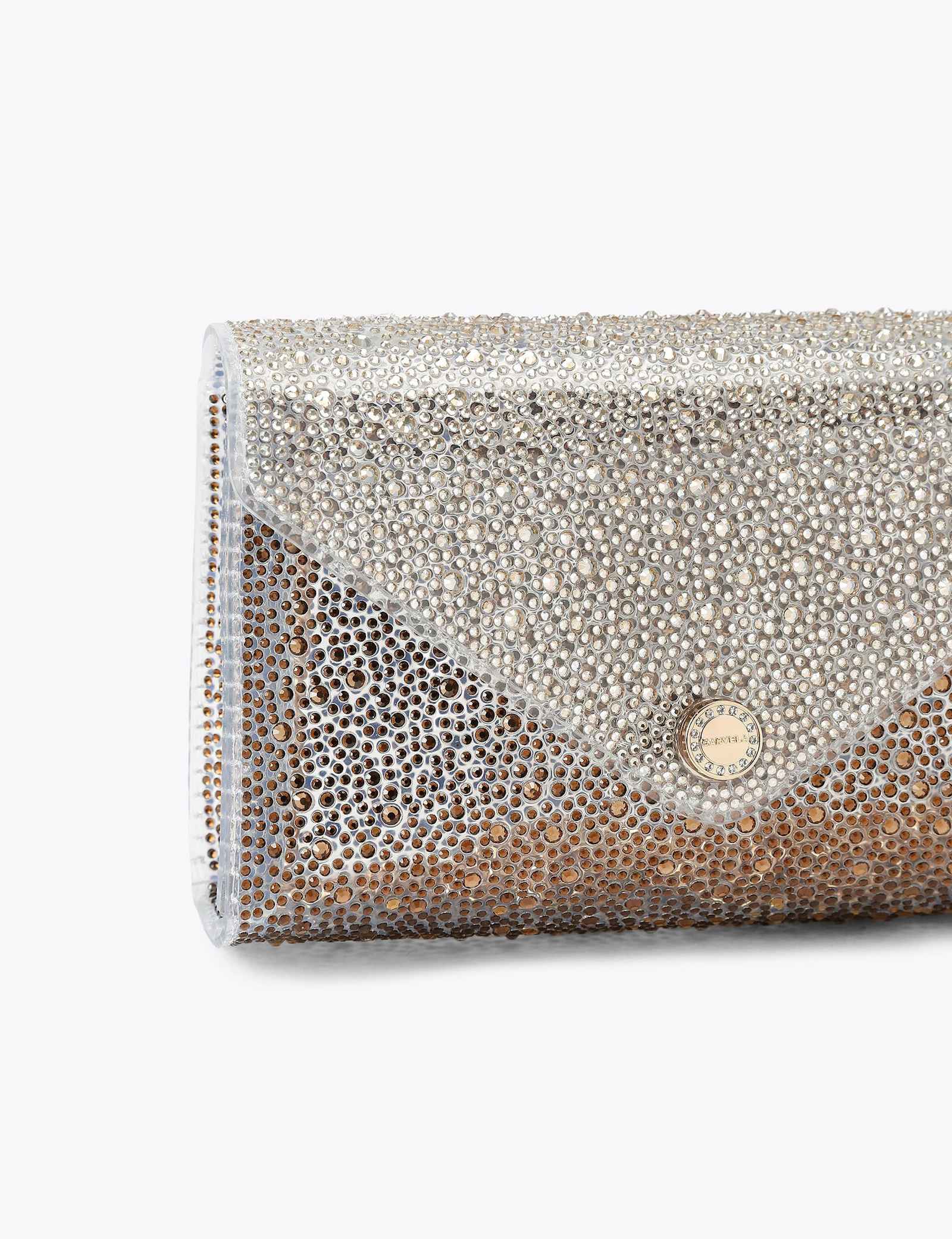 Embellished Chain Strap Clutch Bag - image 5