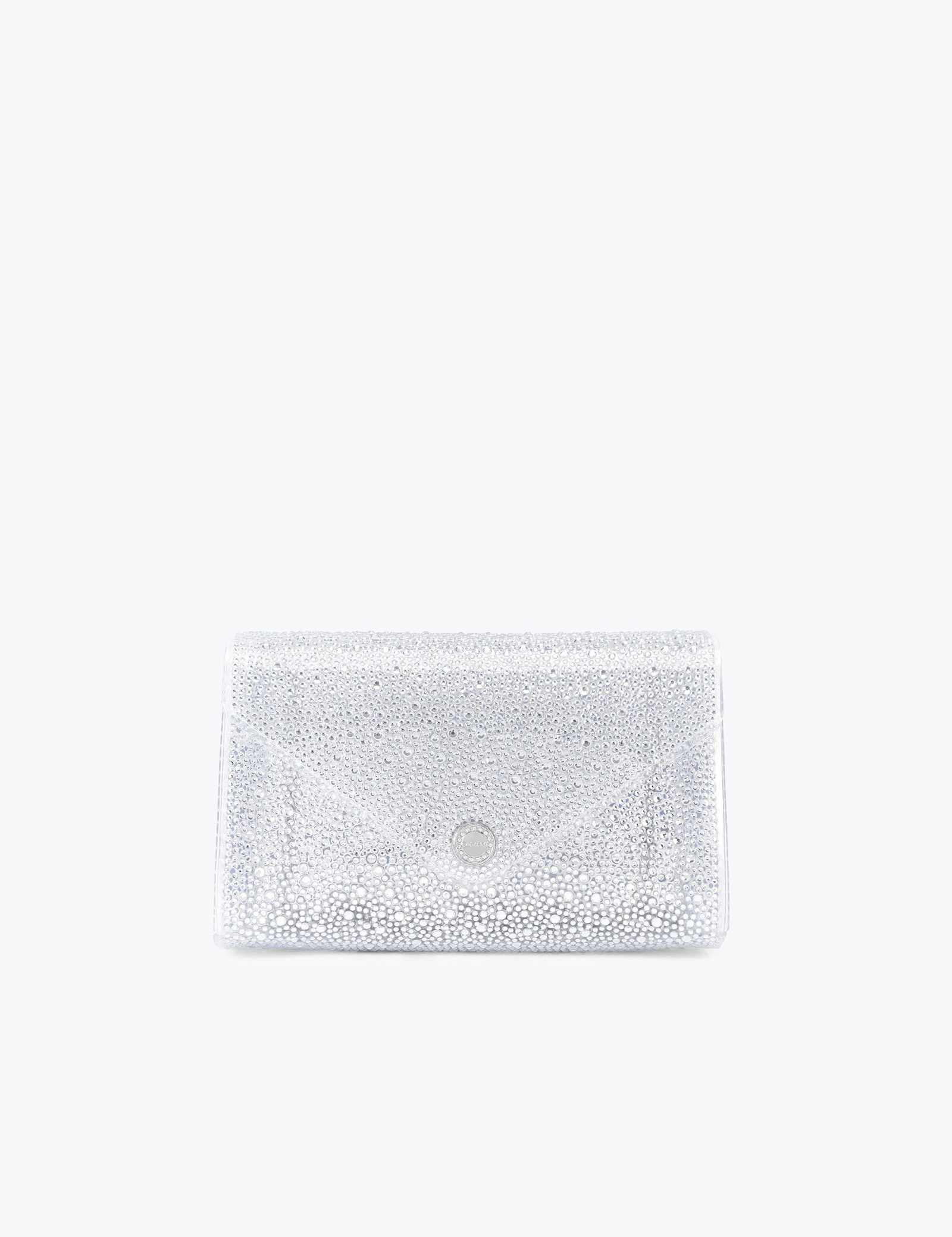 Embellished Chain Strap Clutch Bag - image 1