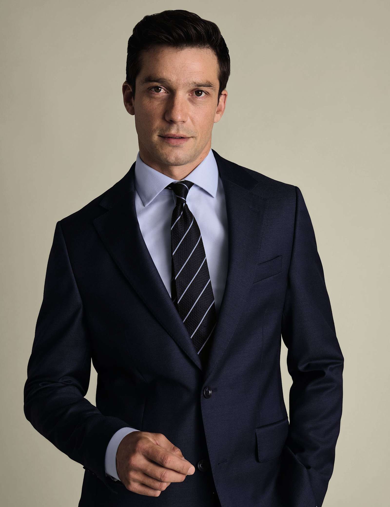 Slim Fit Non Iron Pure Cotton Twill Shirt - image 5