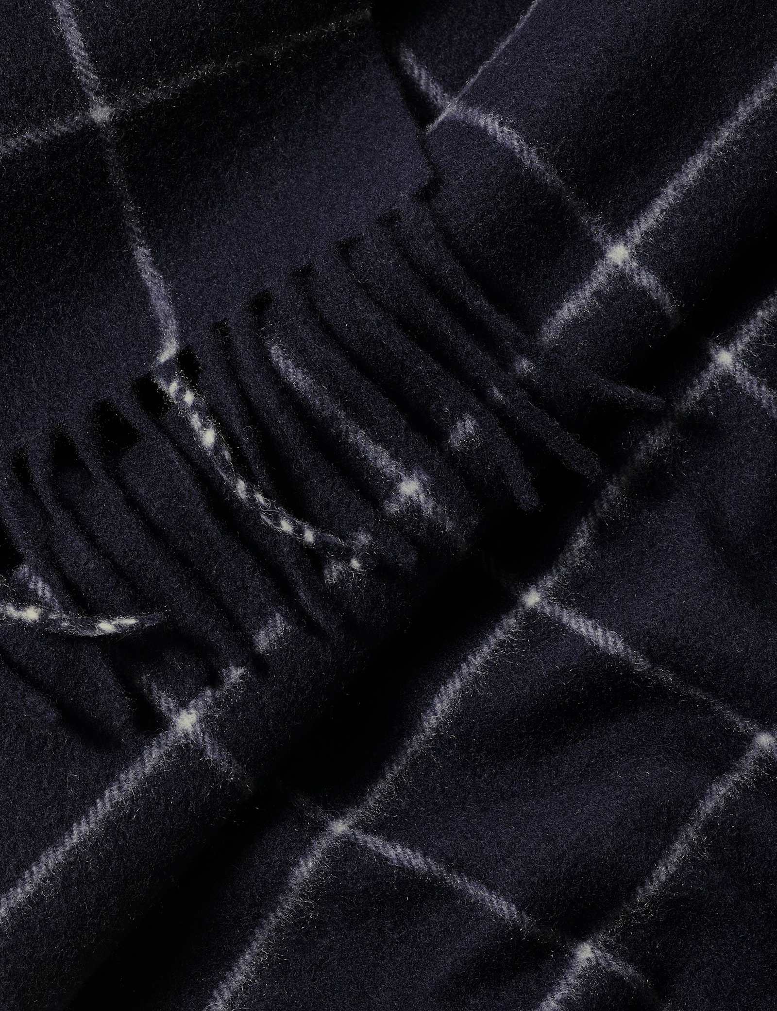 Pure Cashmere Windowpane Checked Scarf - image 3