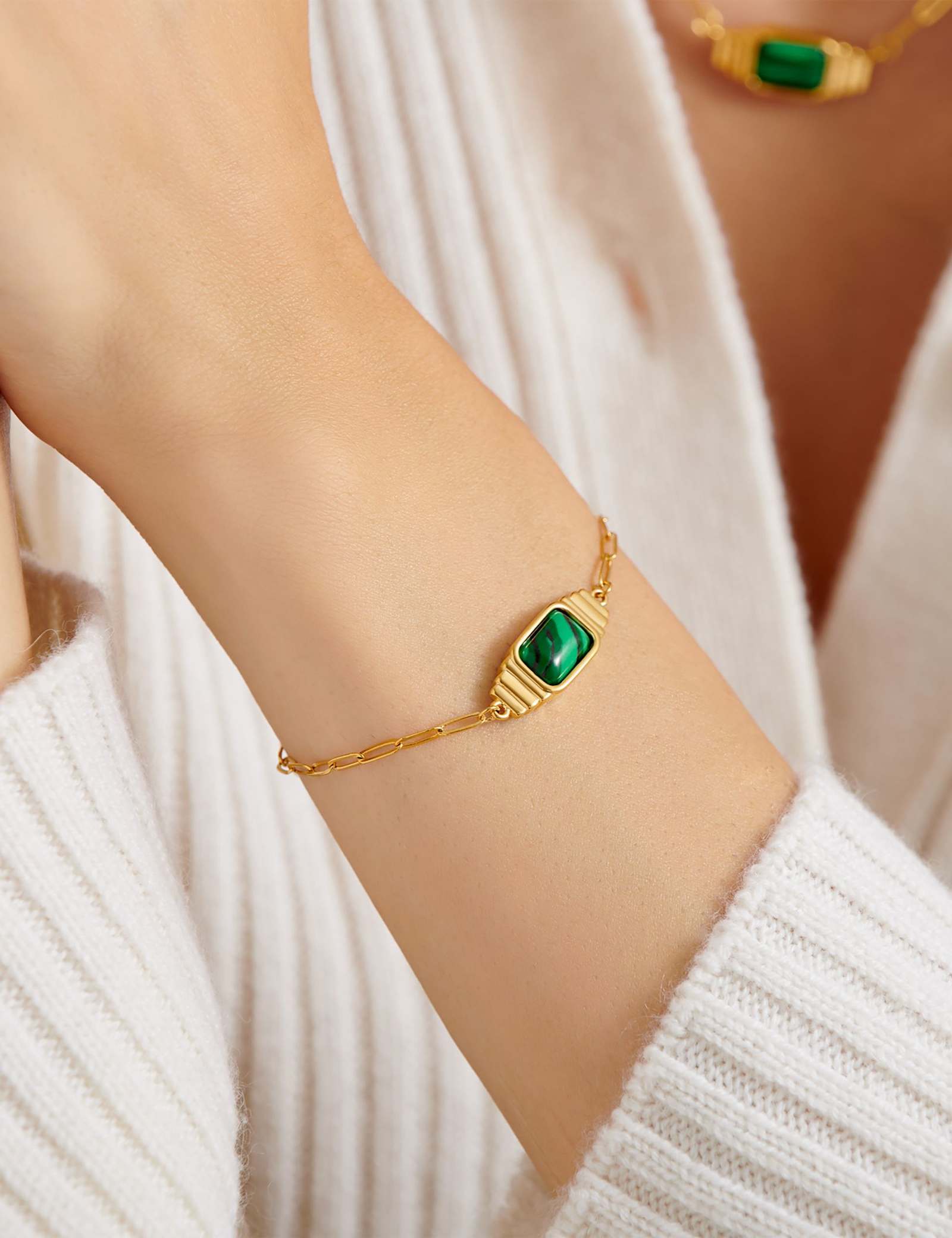 Gold Coated Good Energy Waterproof Bracelet - image 3