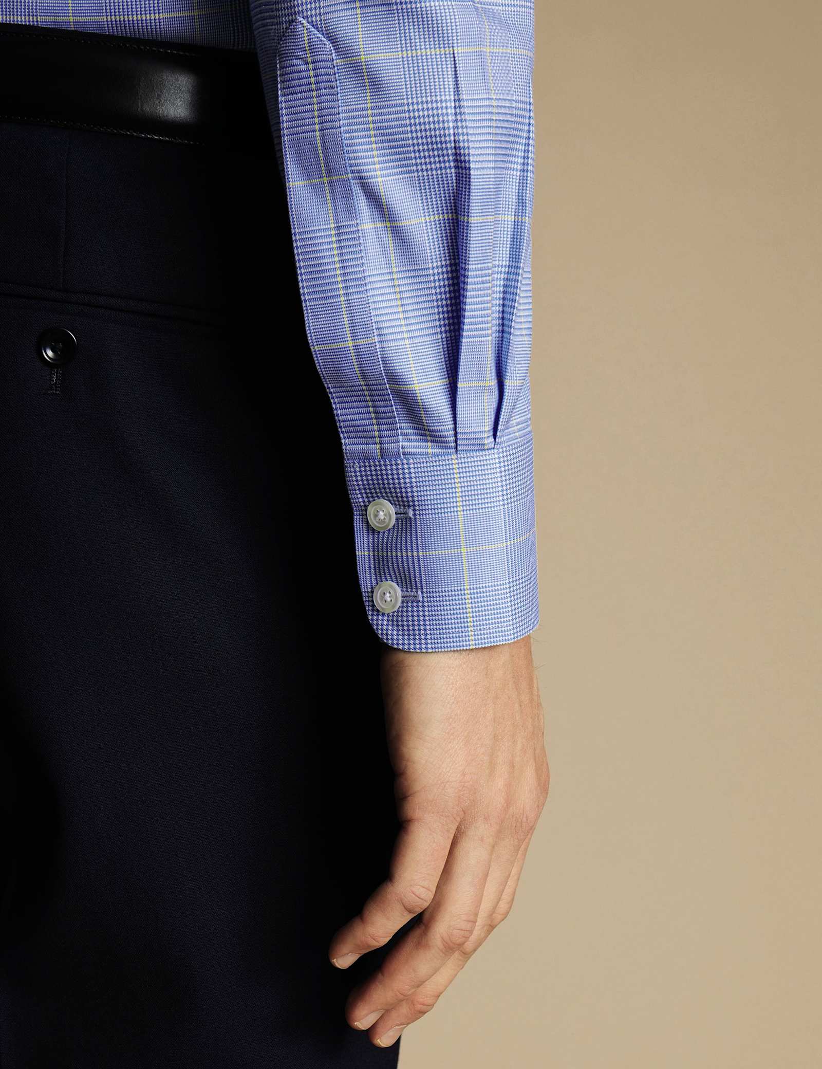 Slim Fit Non Iron Pure Cotton Check Shirt - image 3