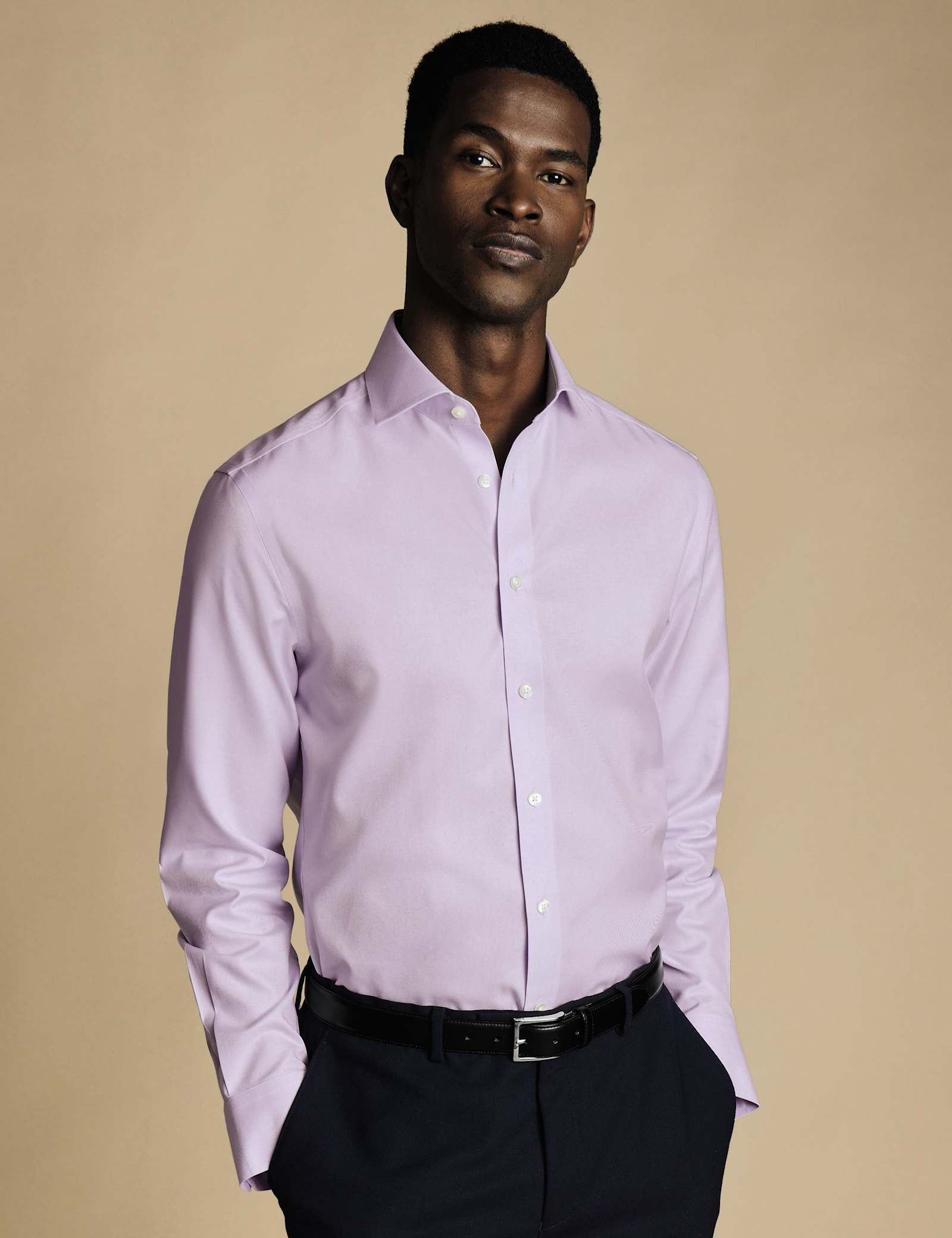 Slim Fit Non Iron Pure Cotton Shirt - image 1