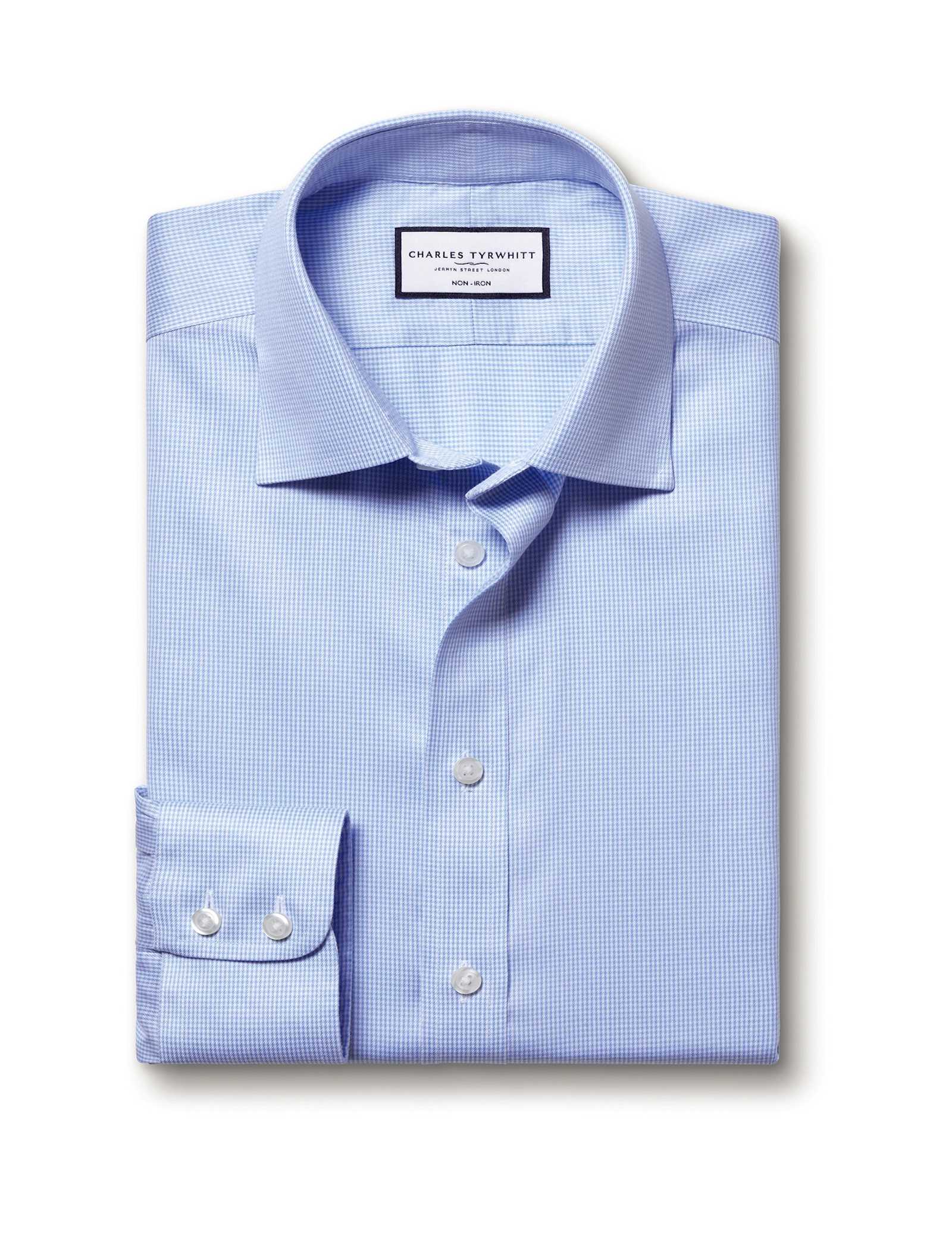 Non Iron Regular Fit Pure Cotton Check Shirt - image 5