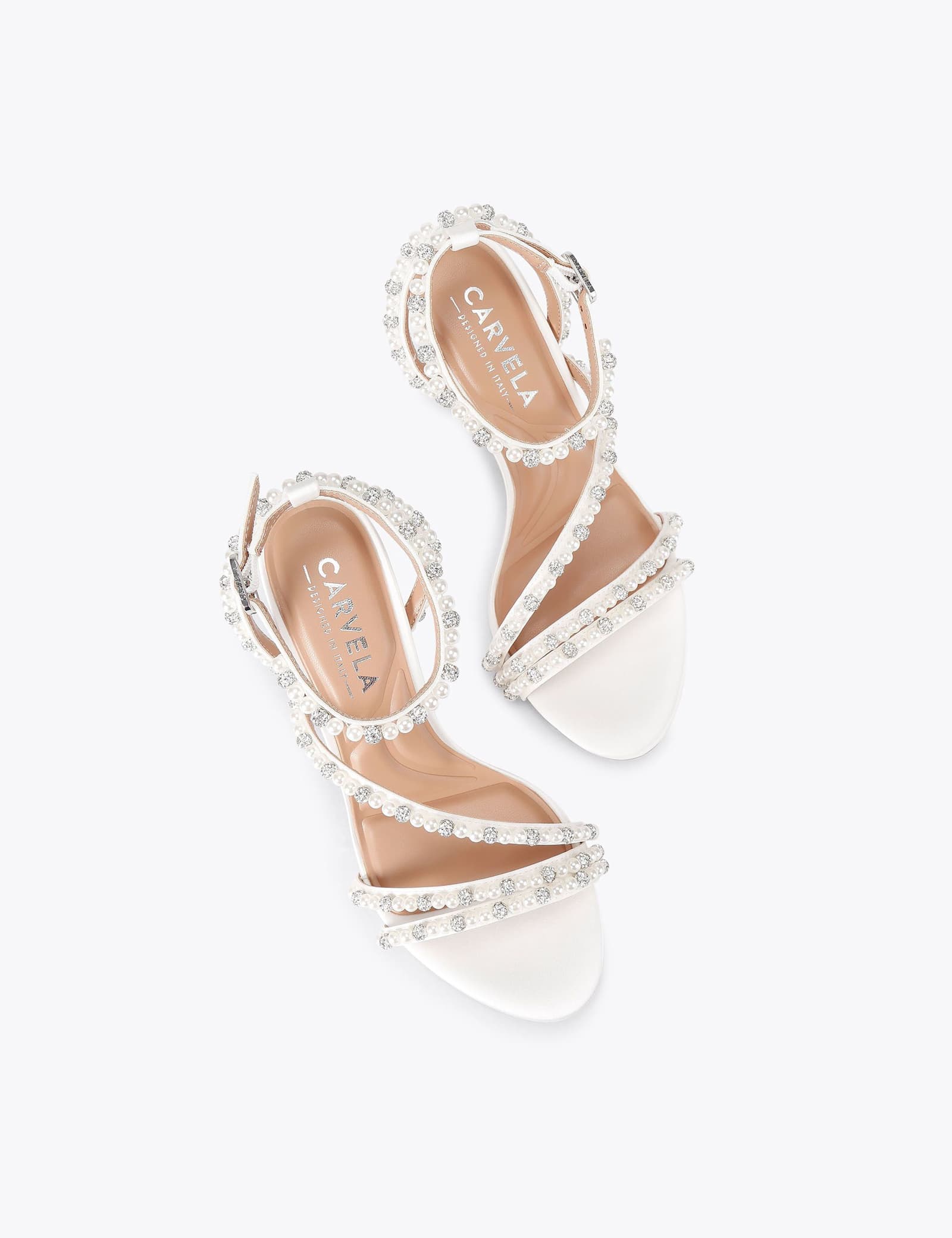 Embellished Strappy Stiletto Heel Sandals - image 2
