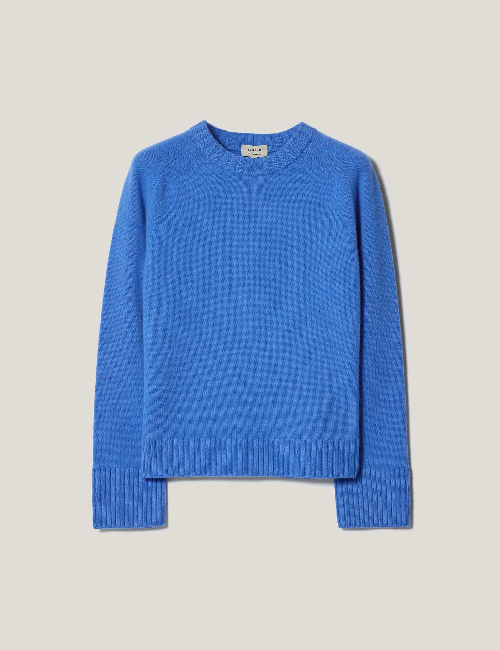Wool Rich Saddle Crew Neck Jumper - image 4