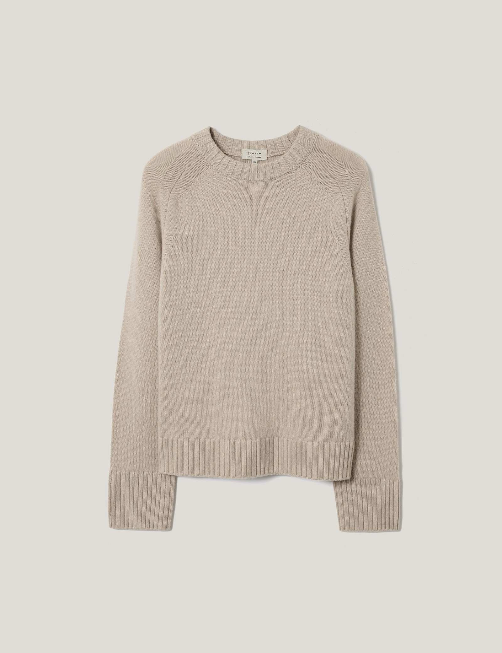 Wool Rich Saddle Crew Neck Jumper - image 2