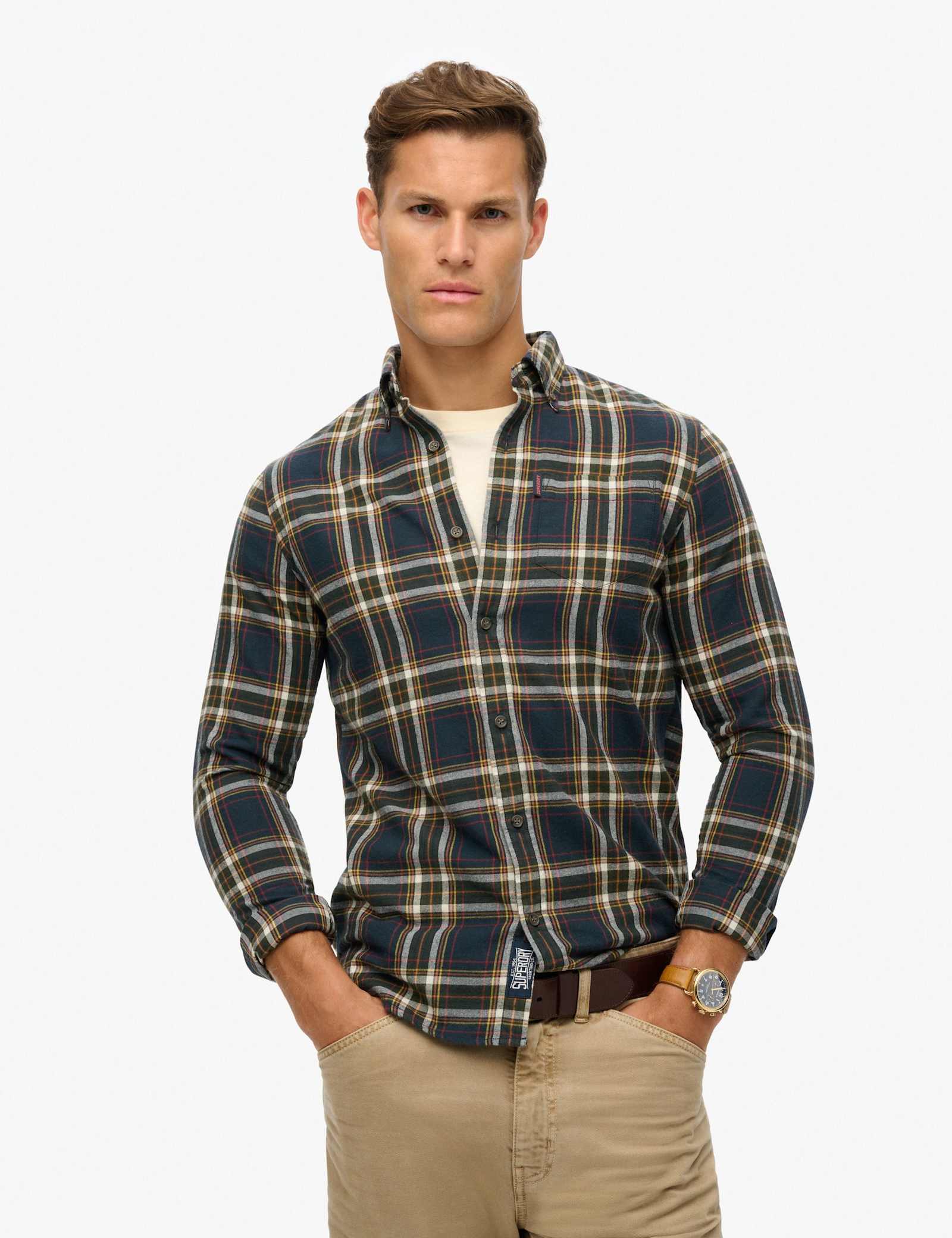 Relaxed Fit Pure Cotton Check Shirt - image 2