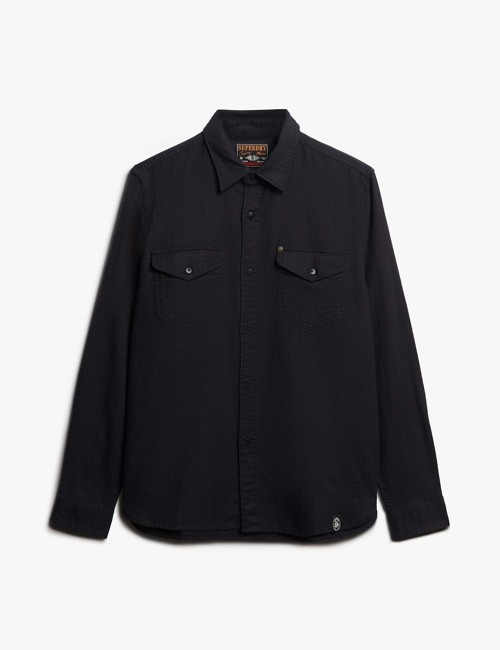 Cotton Rich Relaxed Fit Overshirt with Linen - image 1