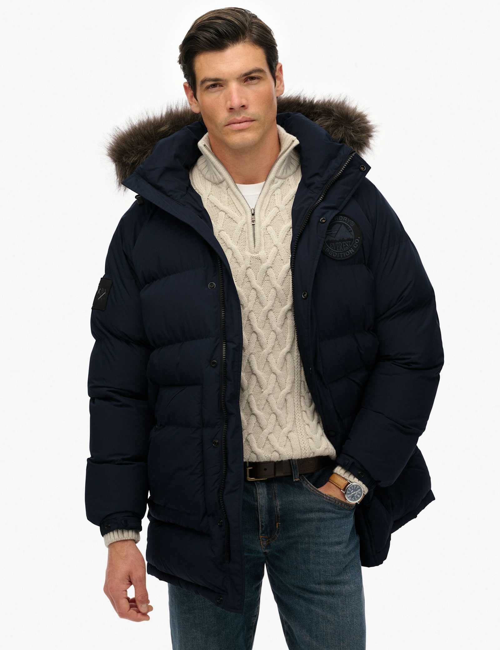 Hooded Padded Parka Jacket - image 2