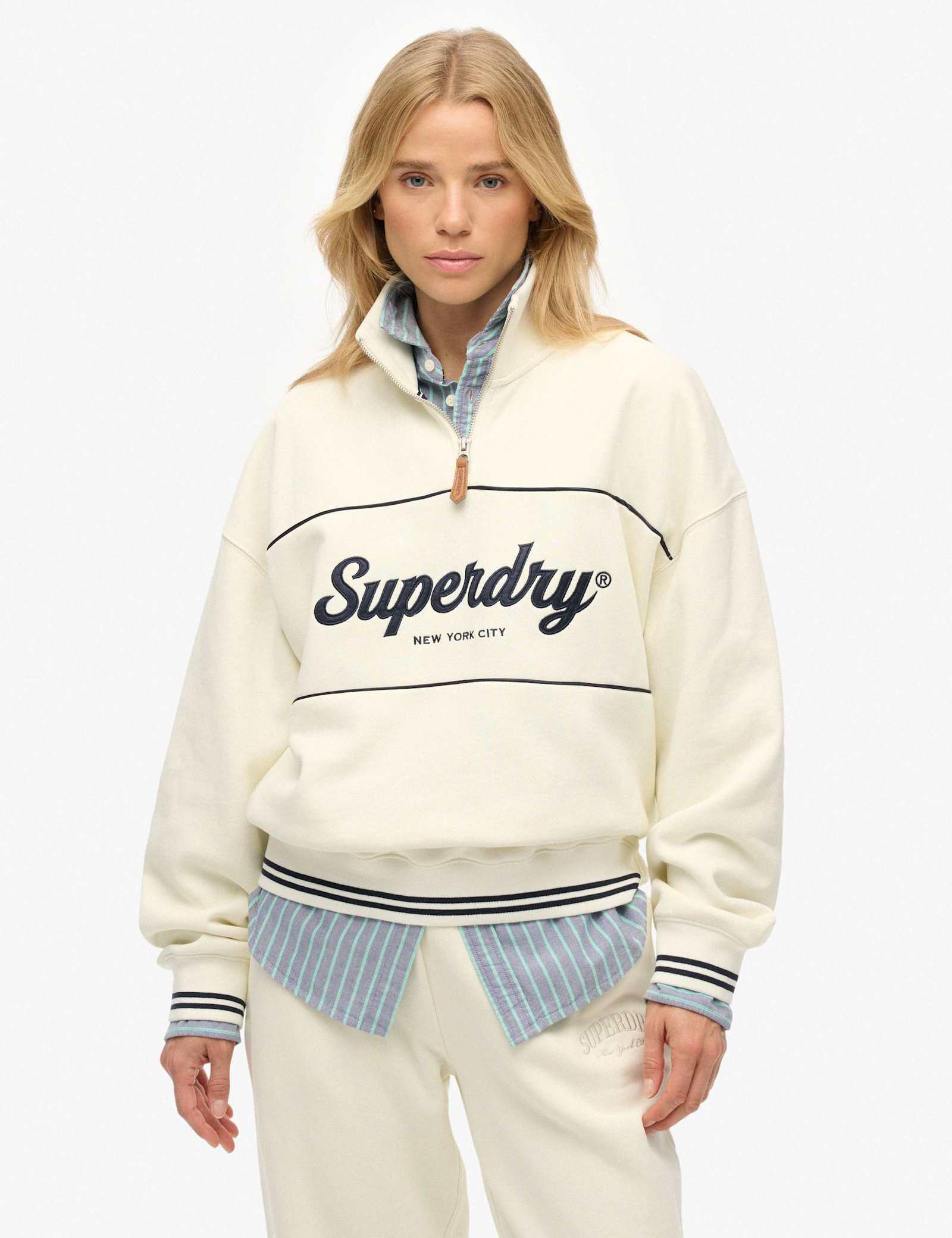 Cotton Rich Funnel Neck Sweatshirt - image 1