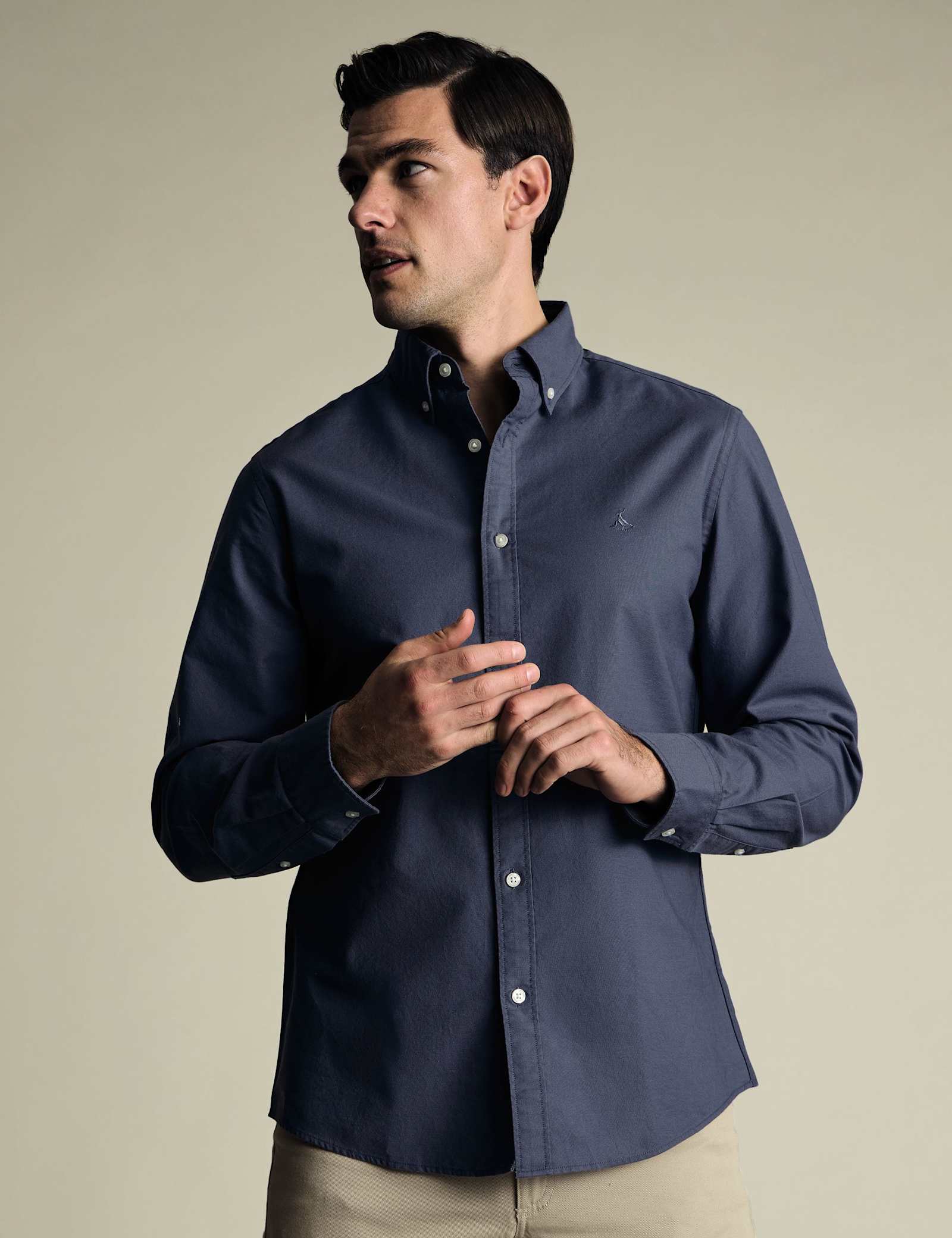 Slim Fit Pure Cotton Oxford Shirt - image 1