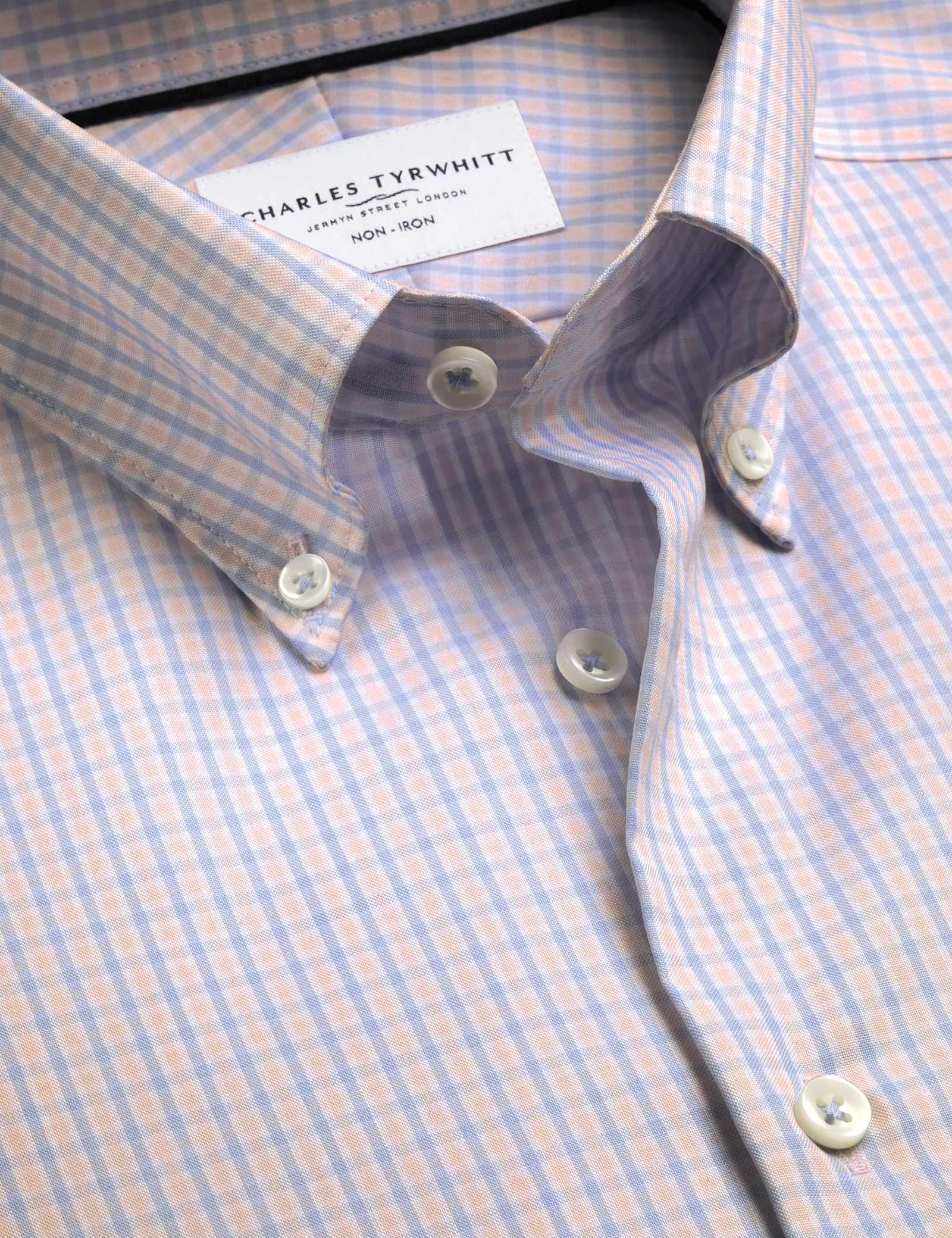 Slim Fit Non Iron Pure Cotton Check Shirt - image 4