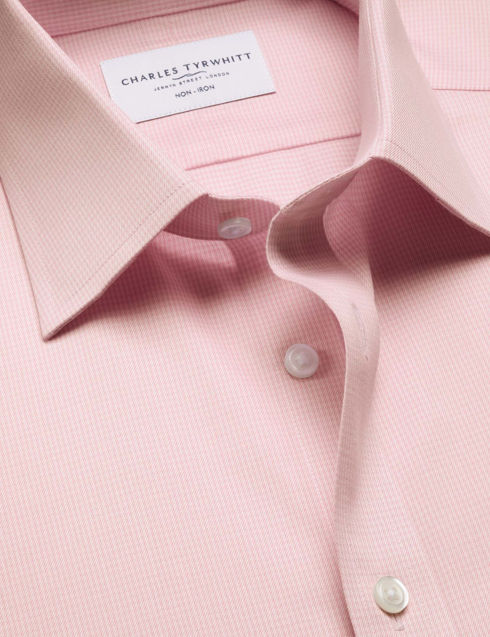 Slim Fit Non Iron Pure Cotton Puppytooth Shirt - image 5