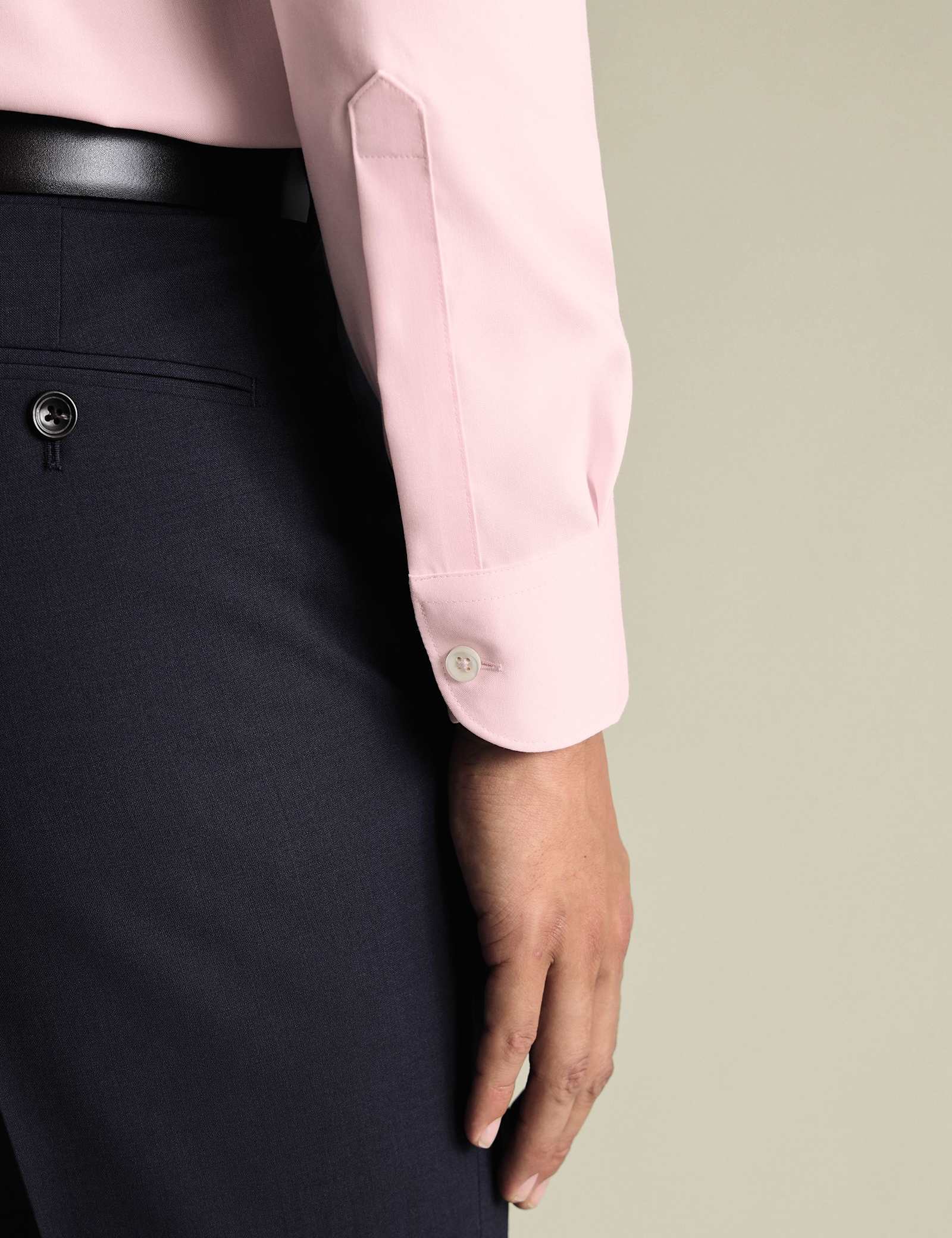 Slim Fit Non Iron Pure Cotton Oxford Shirt - image 4