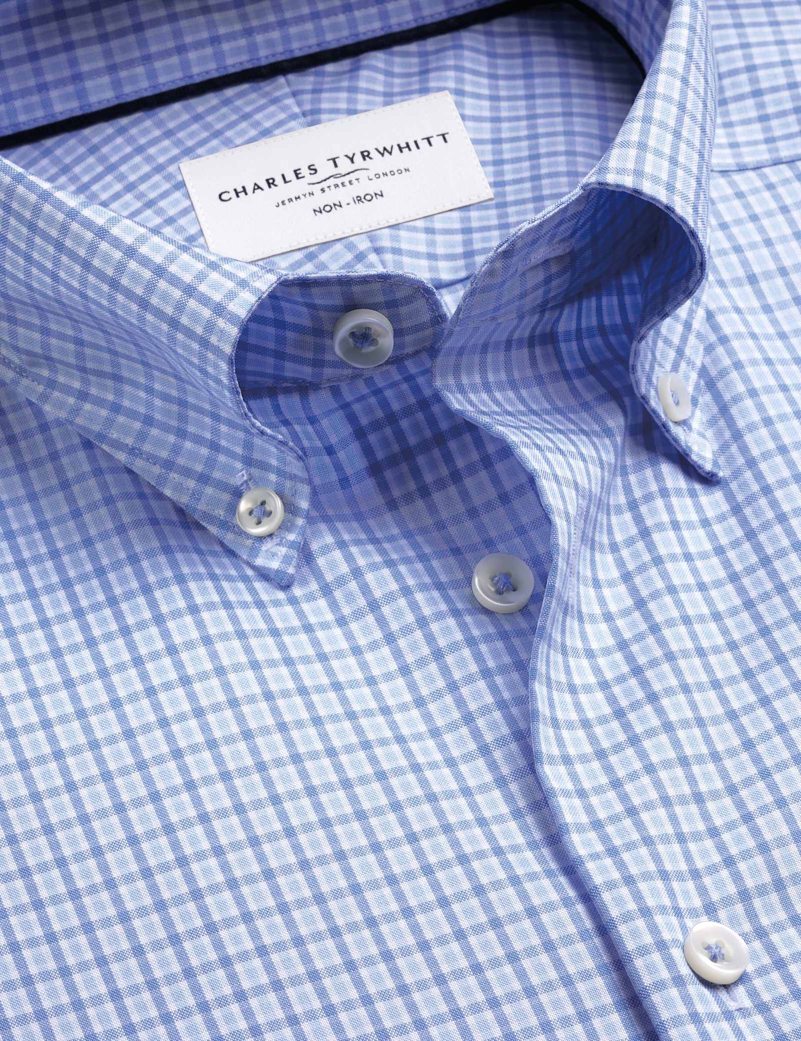 Slim Fit Non Iron Pure Cotton Check Shirt - image 4