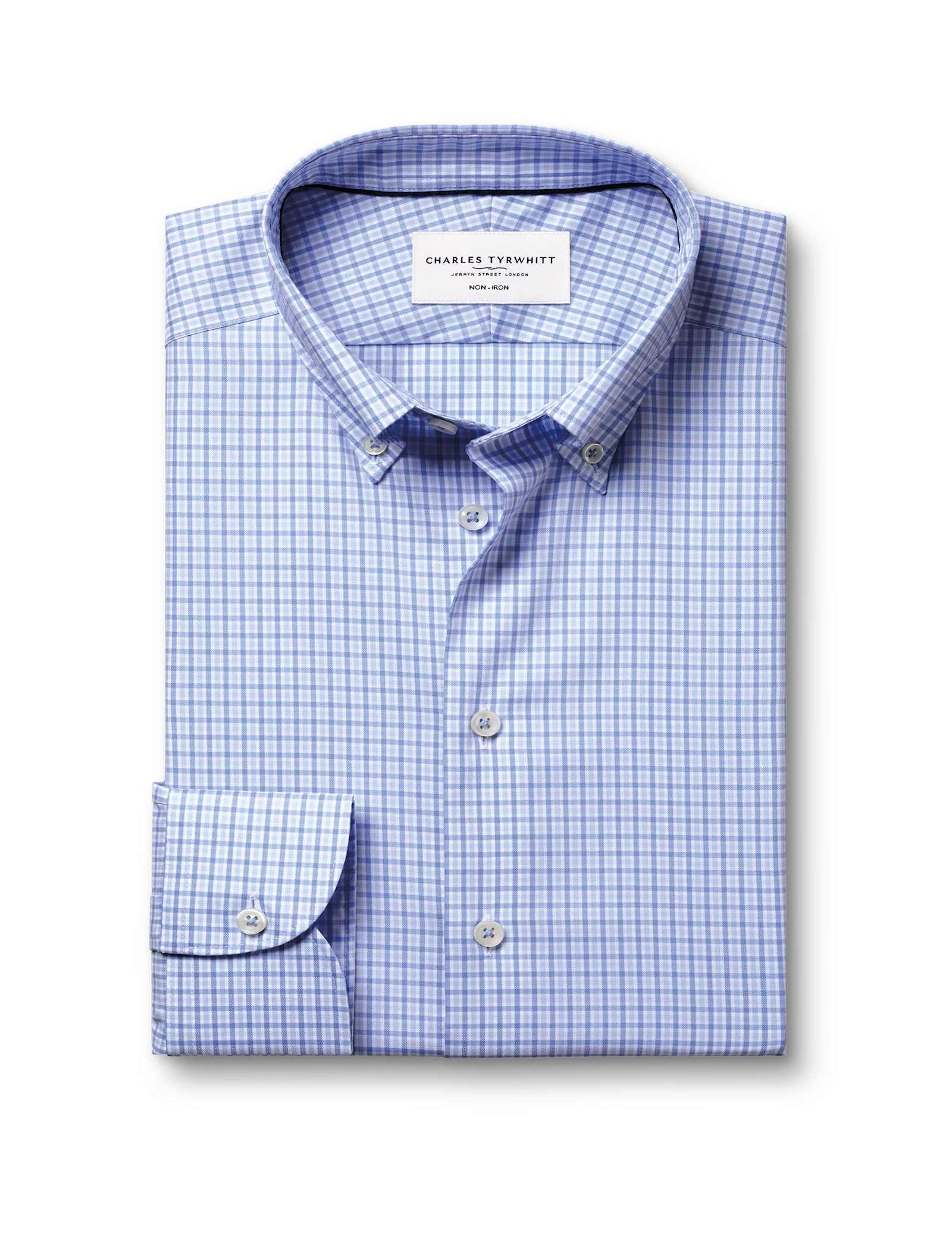 Slim Fit Non Iron Pure Cotton Check Shirt - image 2