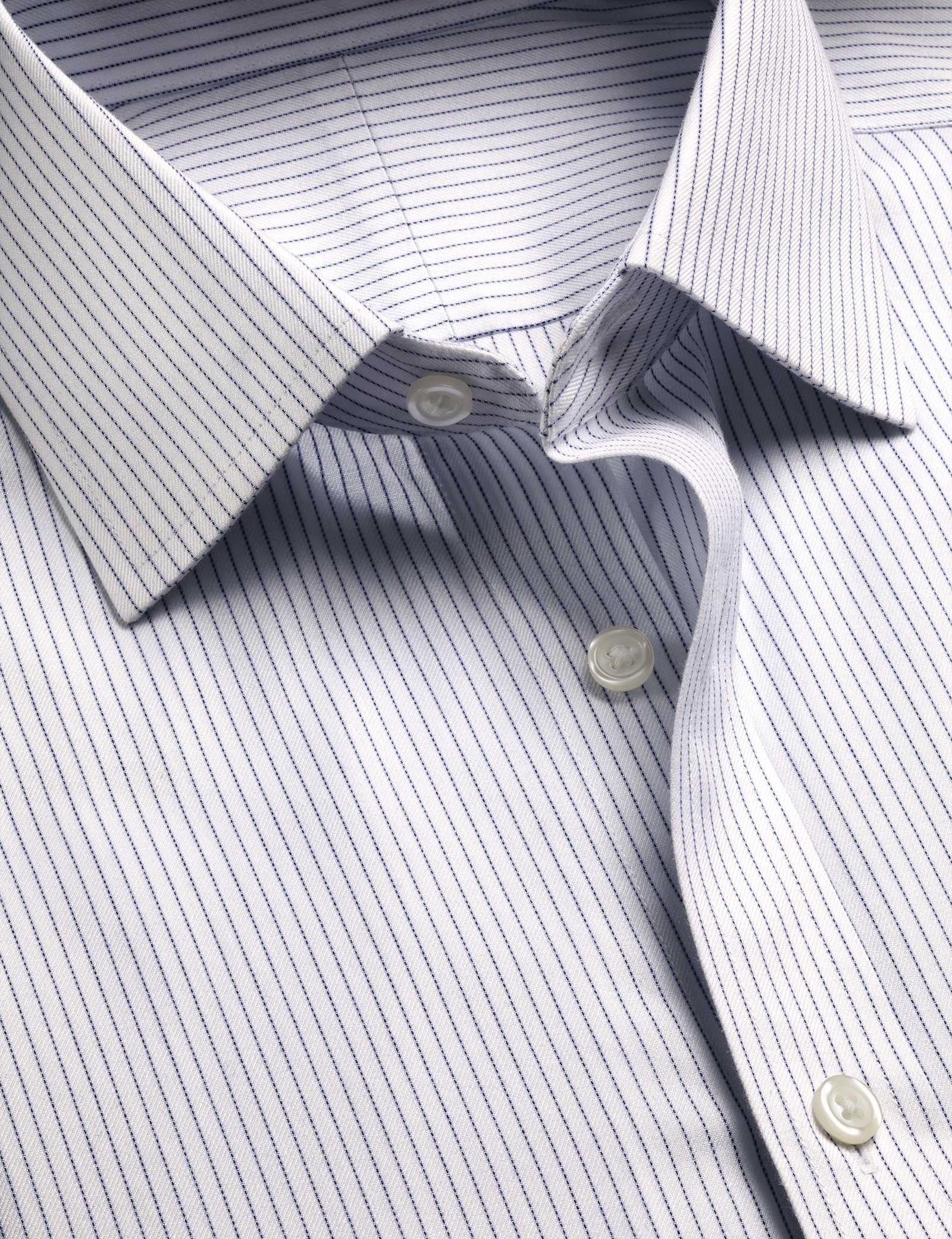 Slim Fit Non Iron Pure Cotton Striped Shirt - image 5