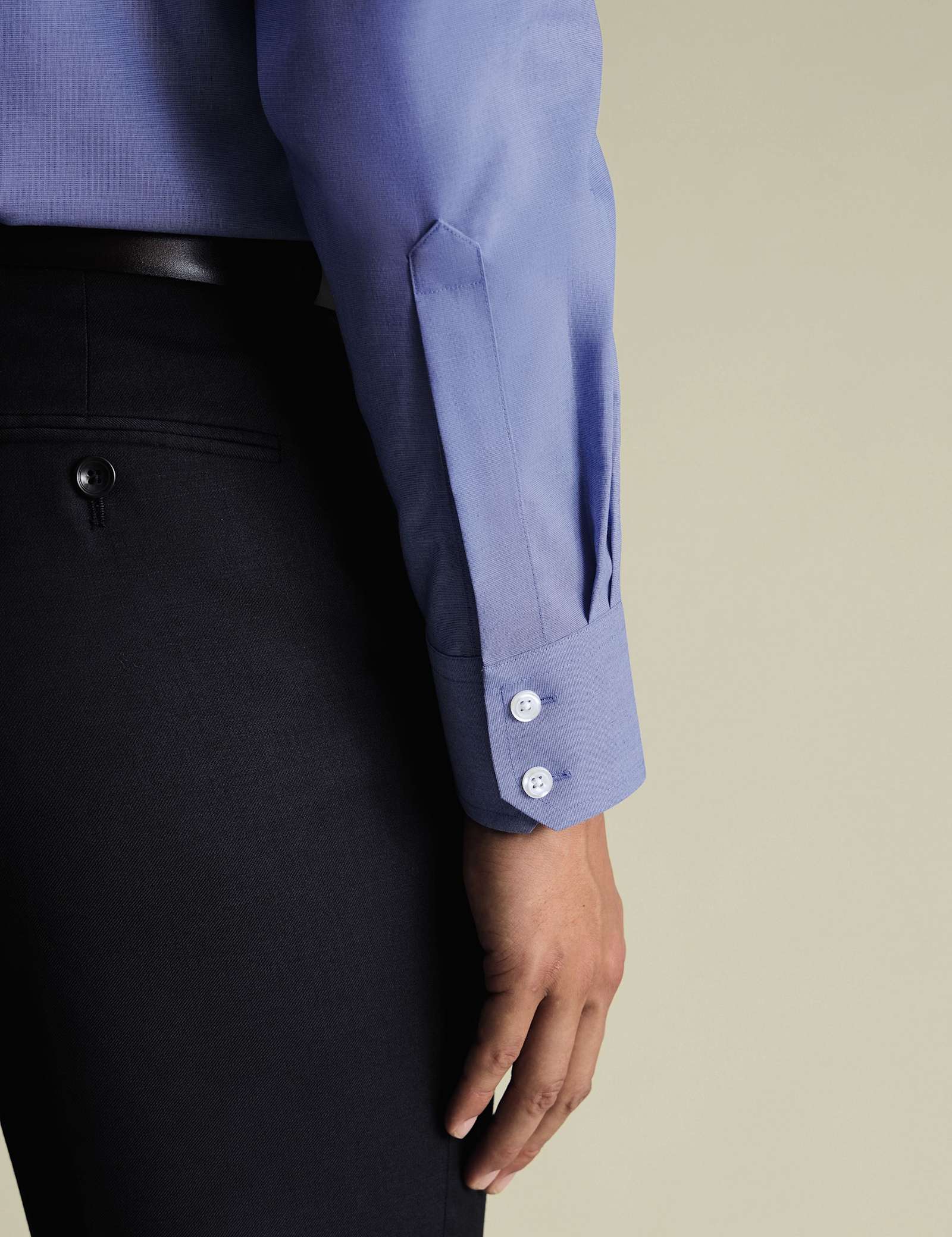 Slim Fit Pure Cotton Non Iron Poplin Shirt - image 4