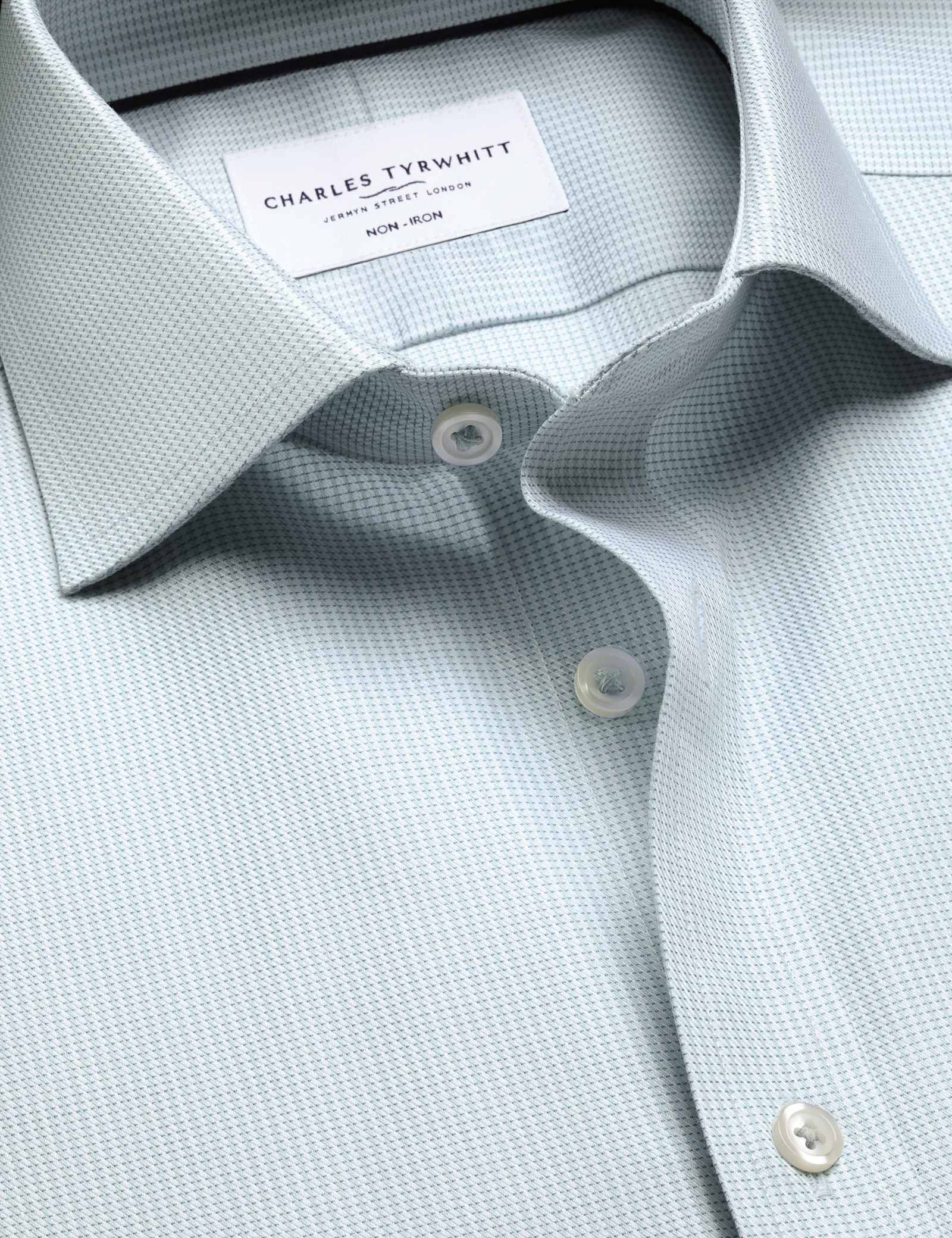 Slim Fit Non Iron Pure Cotton Puppytooth Shirt - image 5