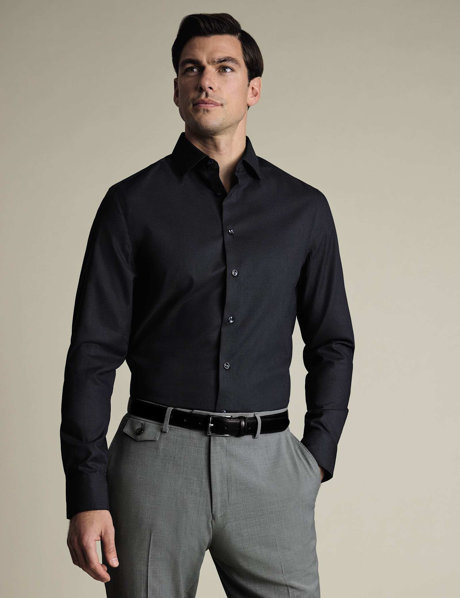 Slim Fit Non Iron Pure Cotton Shirt - image 1