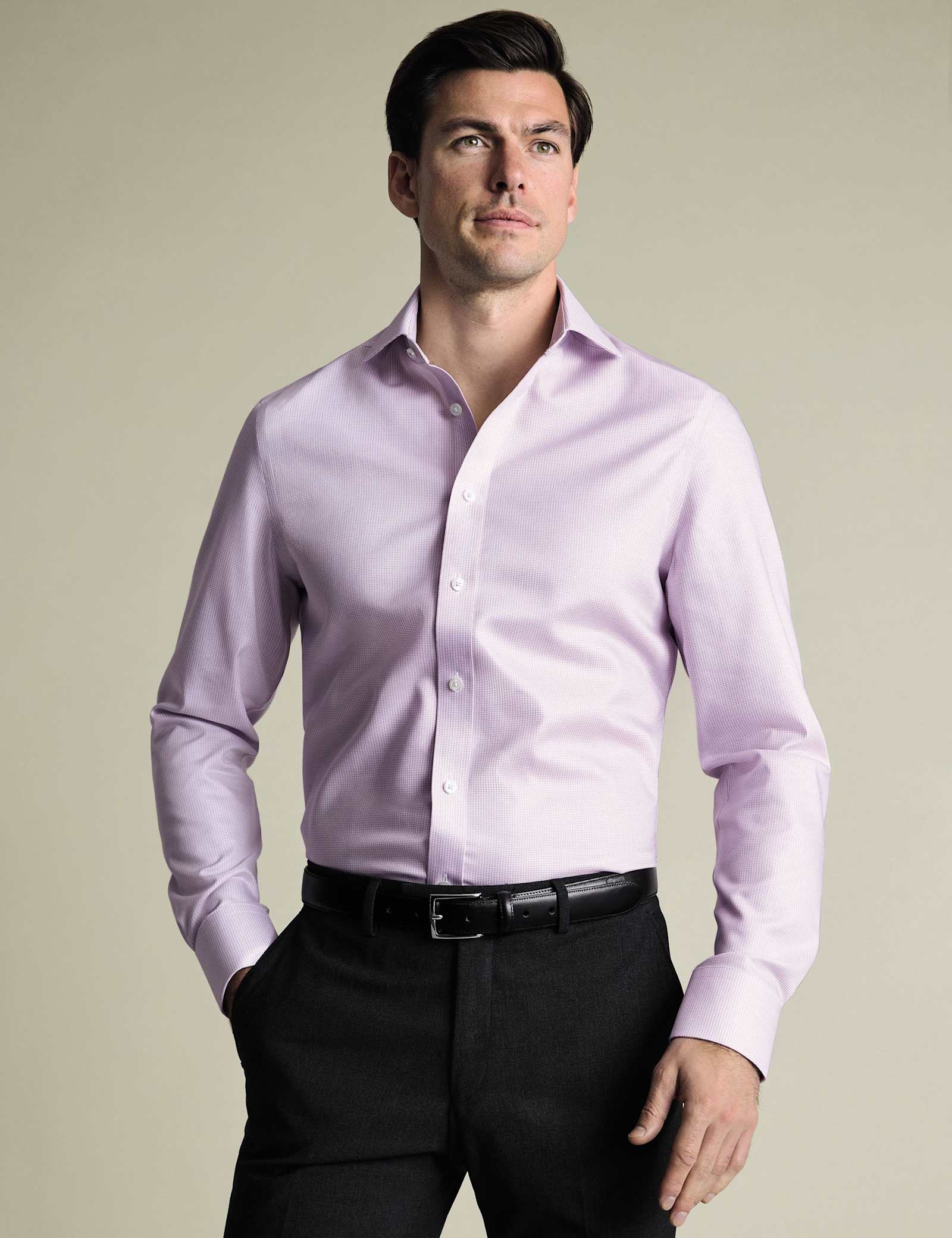 Slim Fit Non Iron Pure Cotton Shirt - image 1