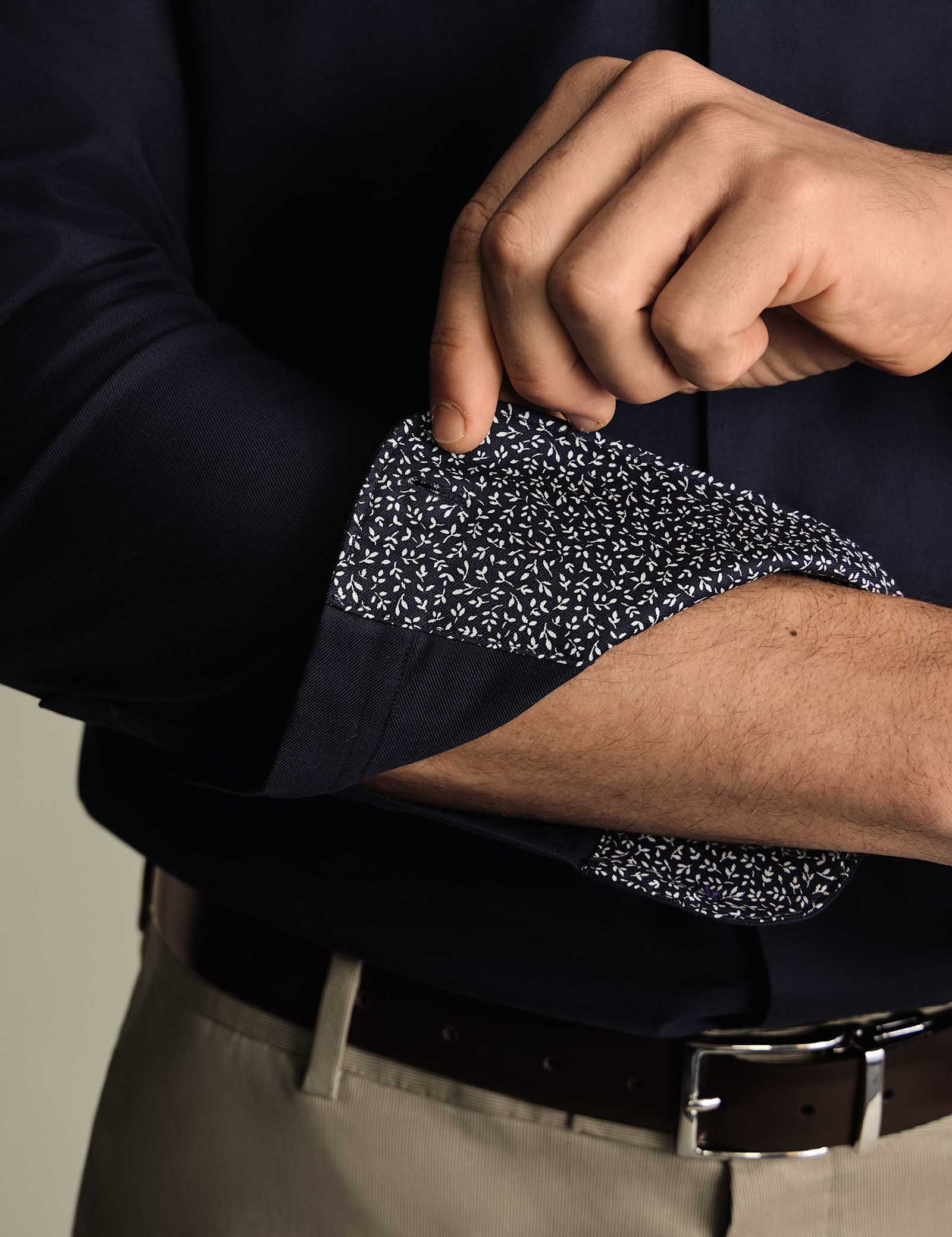 Slim Fit Non Iron Pure Cotton Floral Shirt - image 4