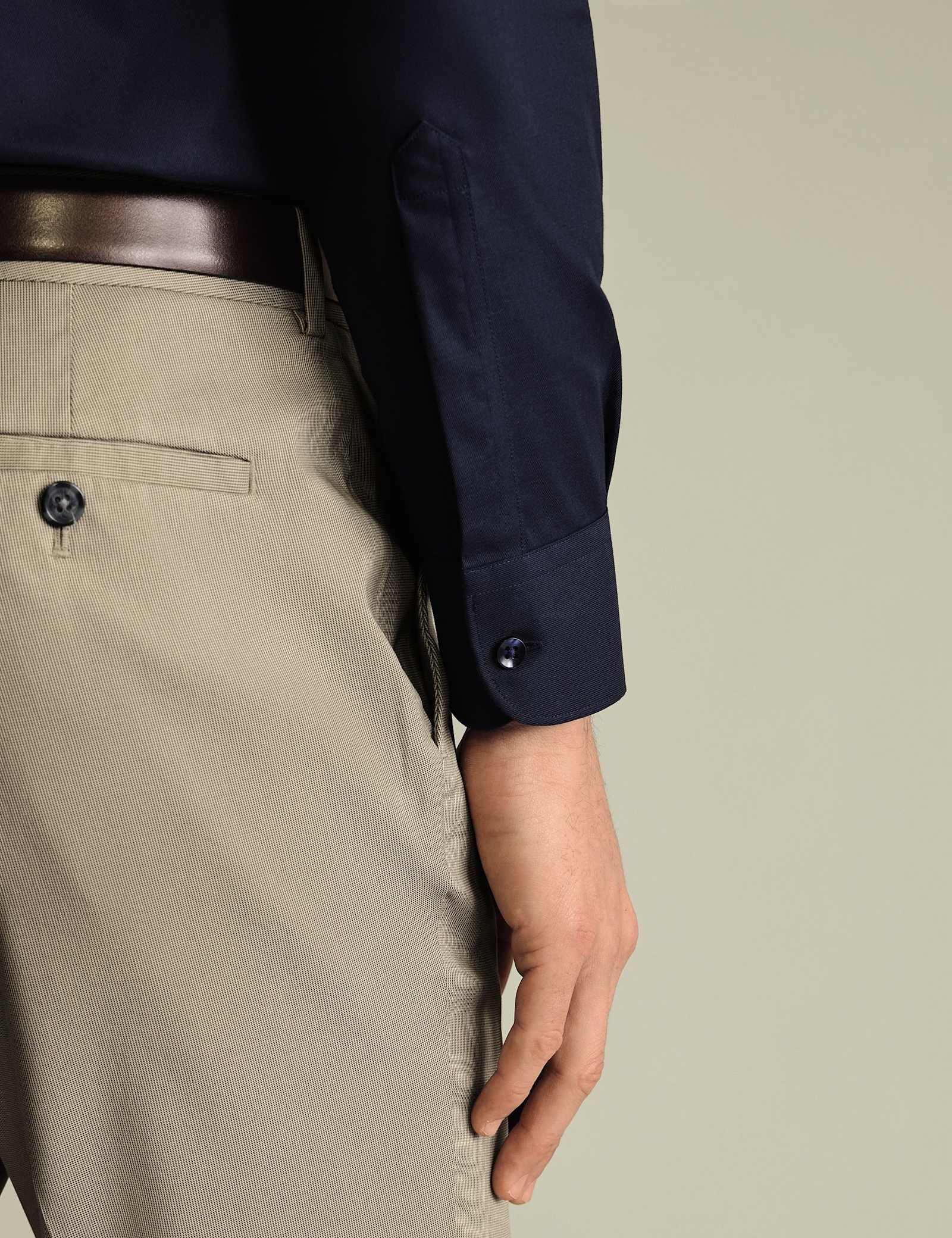 Slim Fit Non Iron Pure Cotton Floral Shirt - image 3
