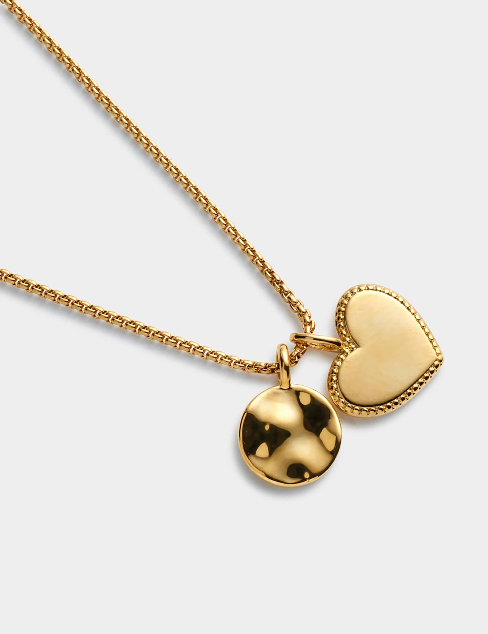 Short Gold Plated Charm Necklace - image 4