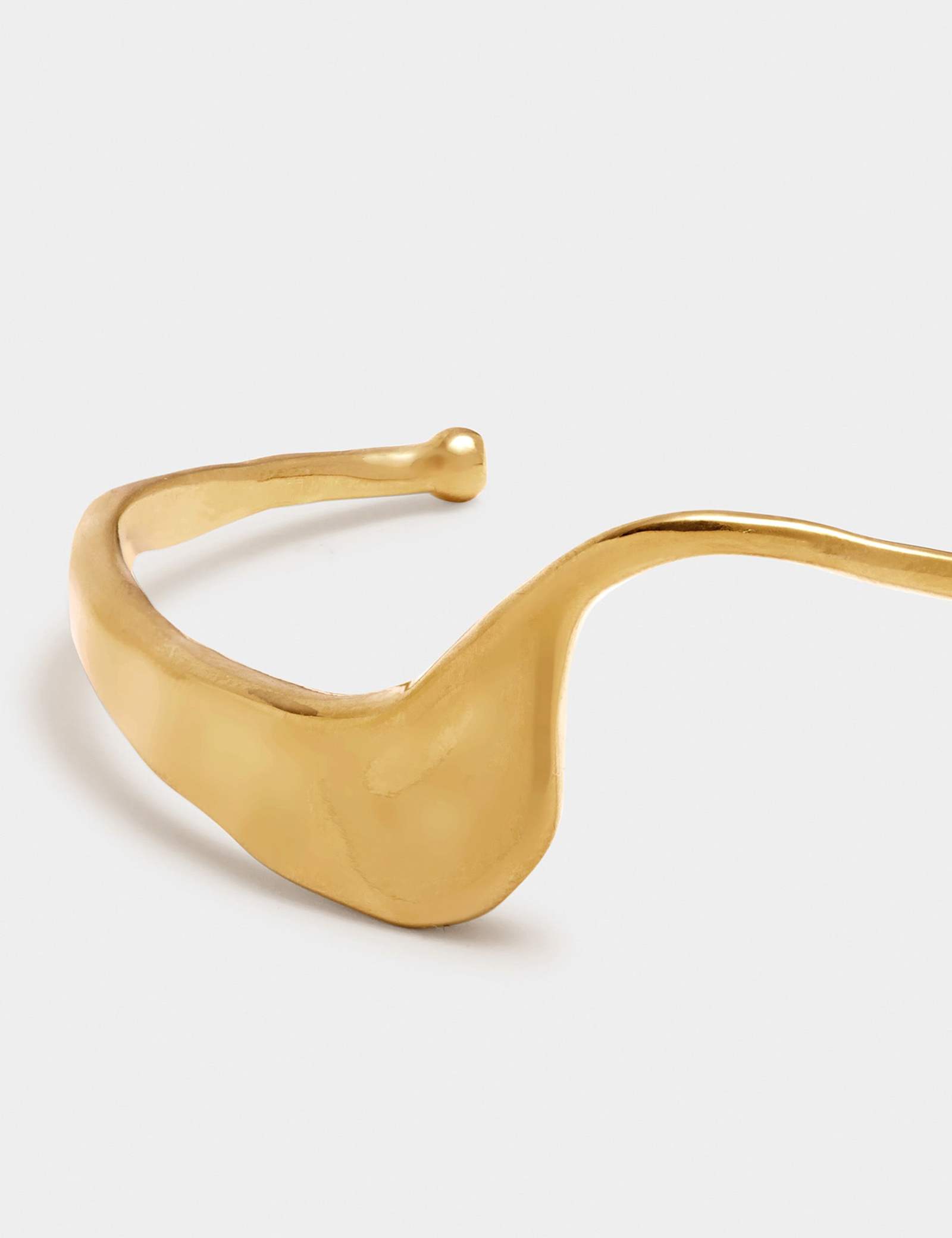 Gold Plated Waterproof Cuff Bangle - image 5