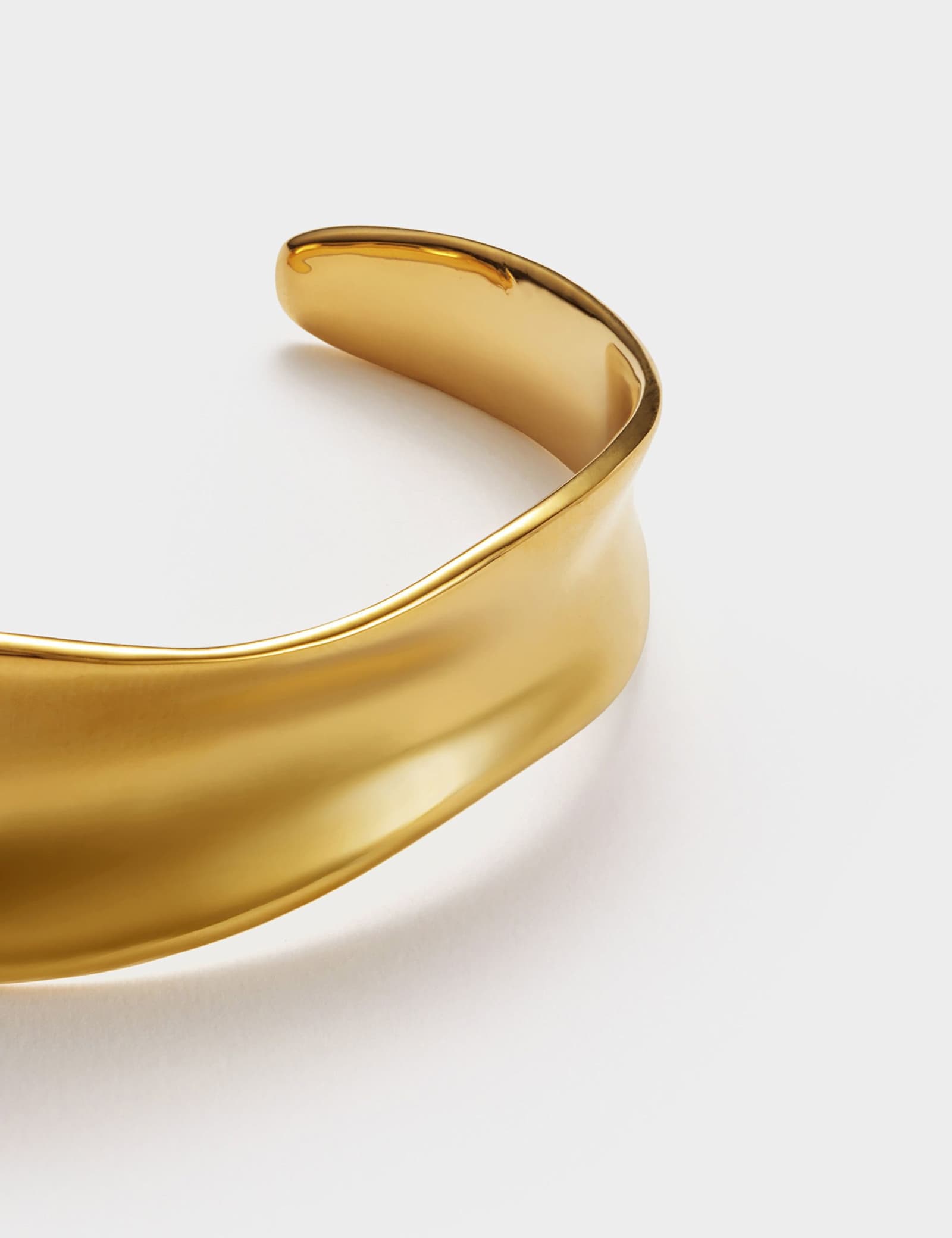 Gold Plated Waterproof Cuff Bangle - image 3