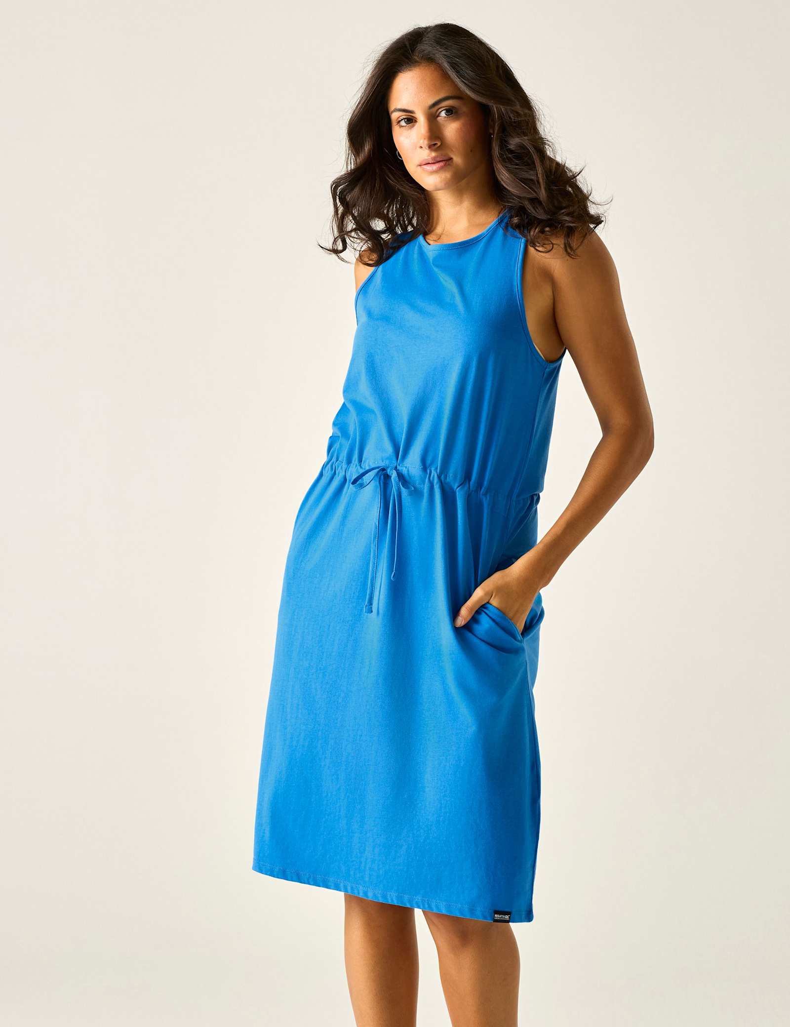 Amorie Cotton Rich Knee Length Waisted Dress - image 4