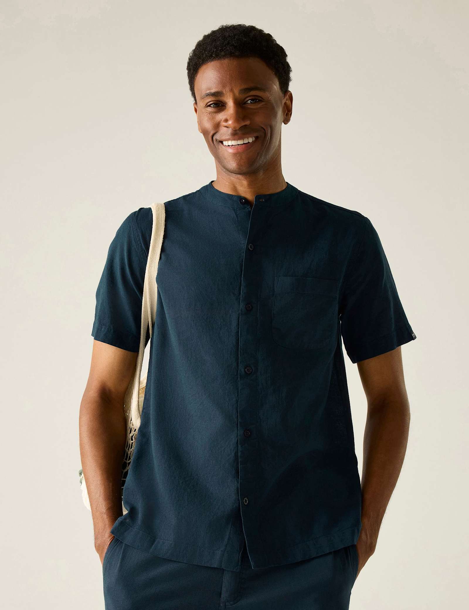 Lovrey Cotton Linen Blend Short Sleeve Shirt - image 4