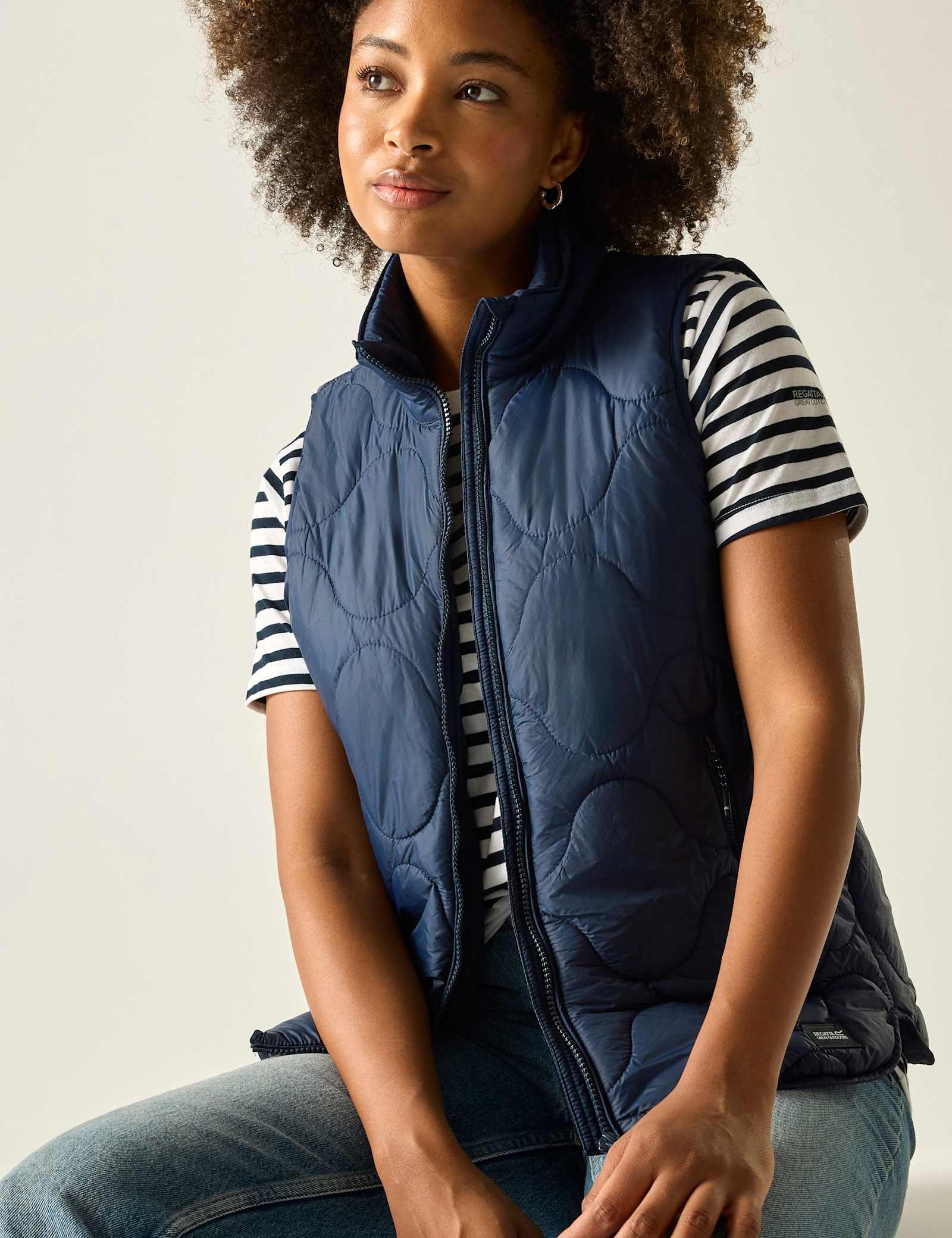 Carlotte Quilted Funnel Neck Gilet - image 5