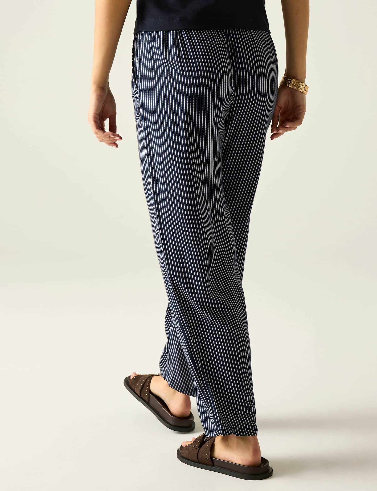 Elbrie Striped Straight Leg Trousers - image 3