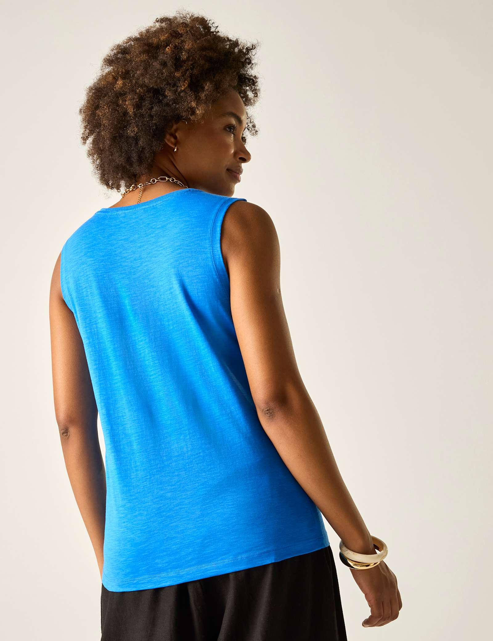 Fariene Pure Cotton Crew Neck Vest Top - image 5