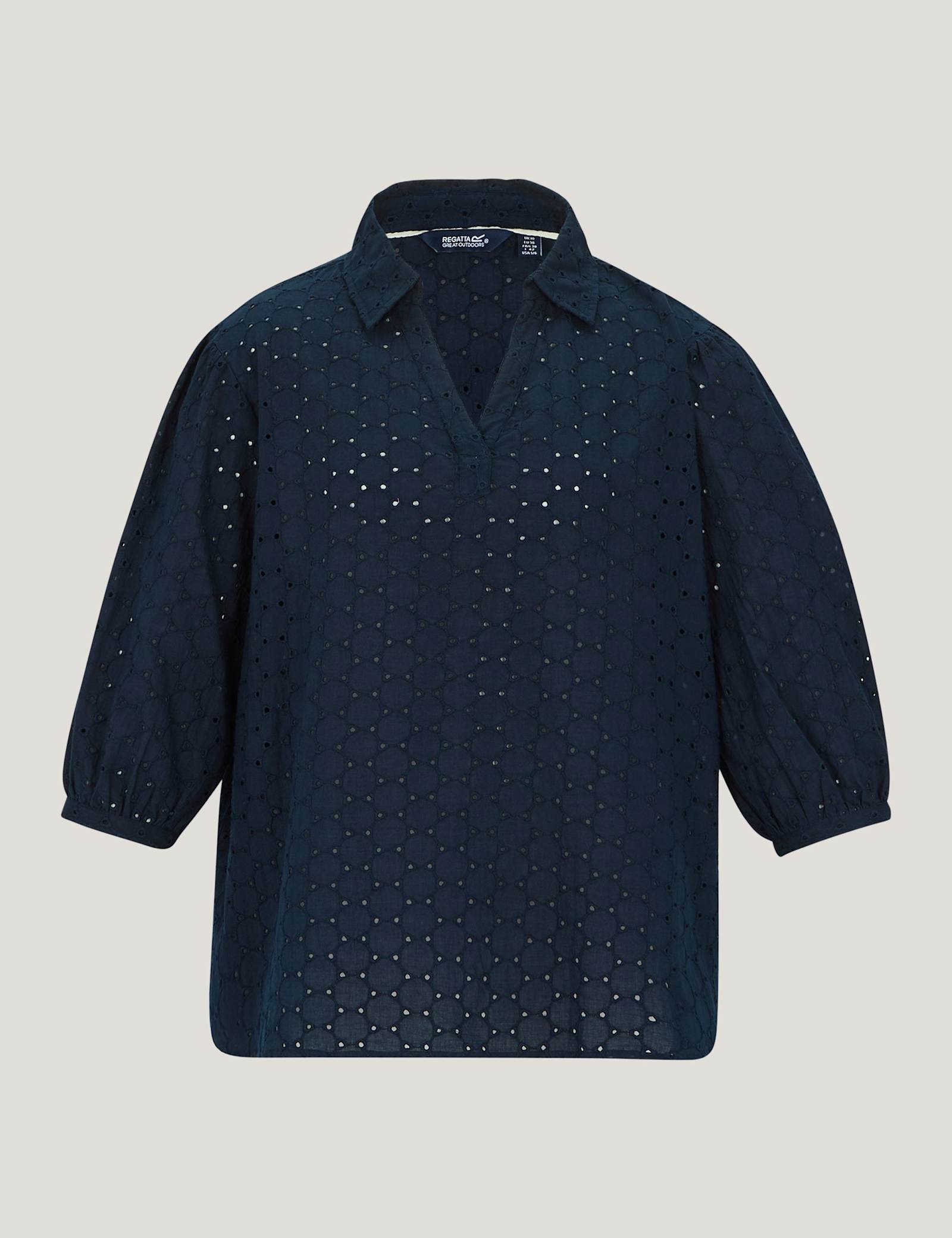 Nofino Cotton Rich Broderie Floral Blouse - image 2