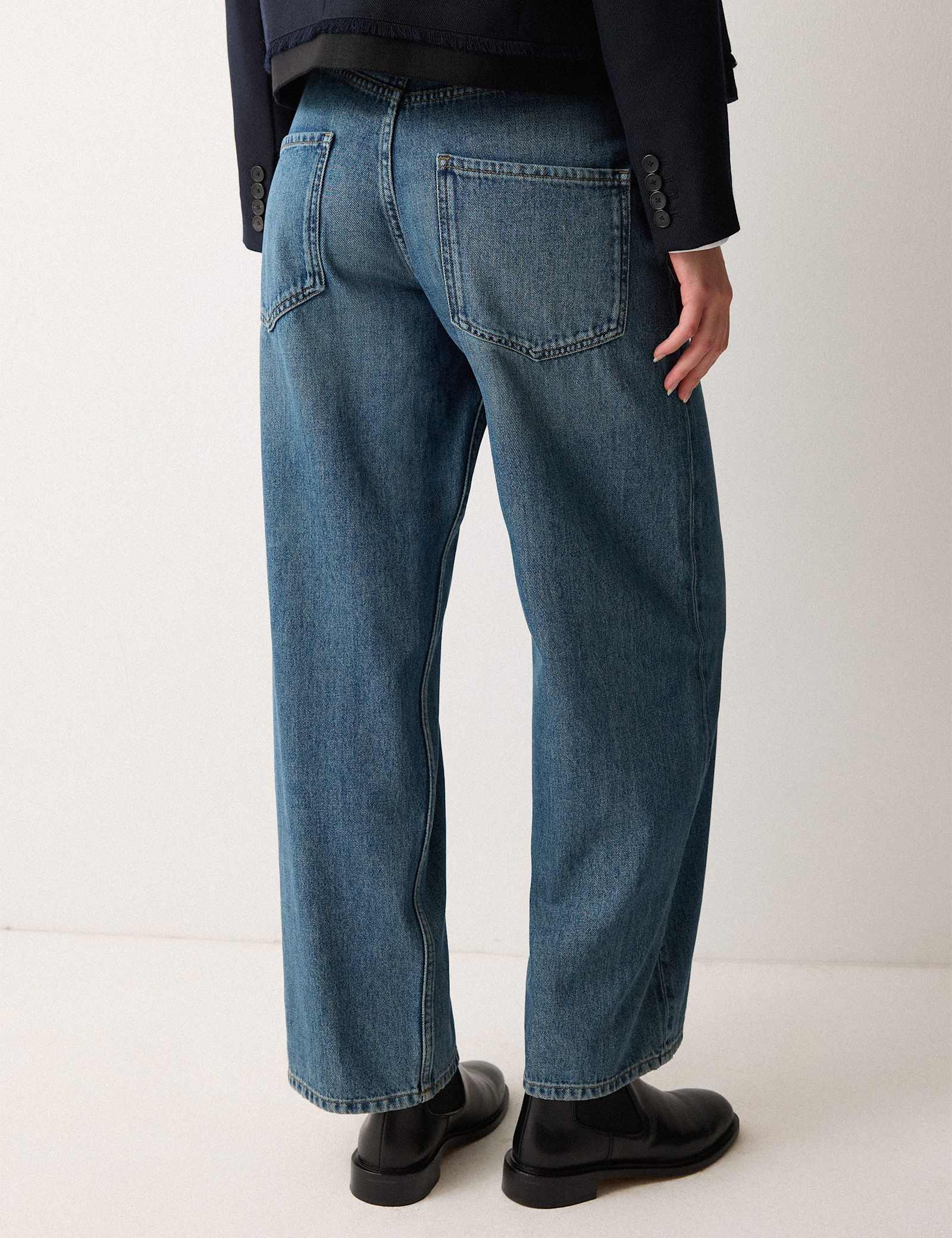 High Waisted Barrel Jeans - image 5