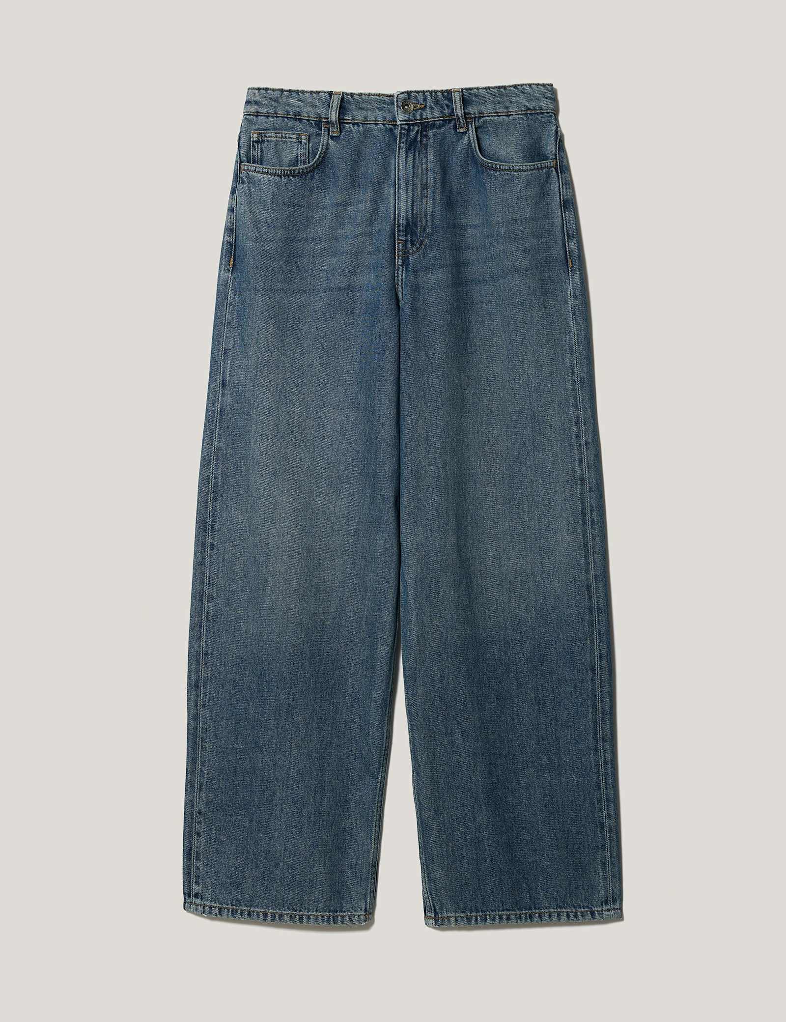 High Waisted Barrel Jeans - image 1
