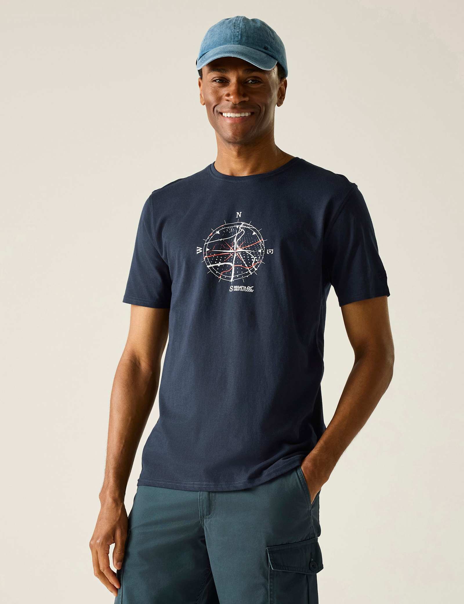 Cline IX Cotton Rich Compass Graphic T-Shirt - image 2