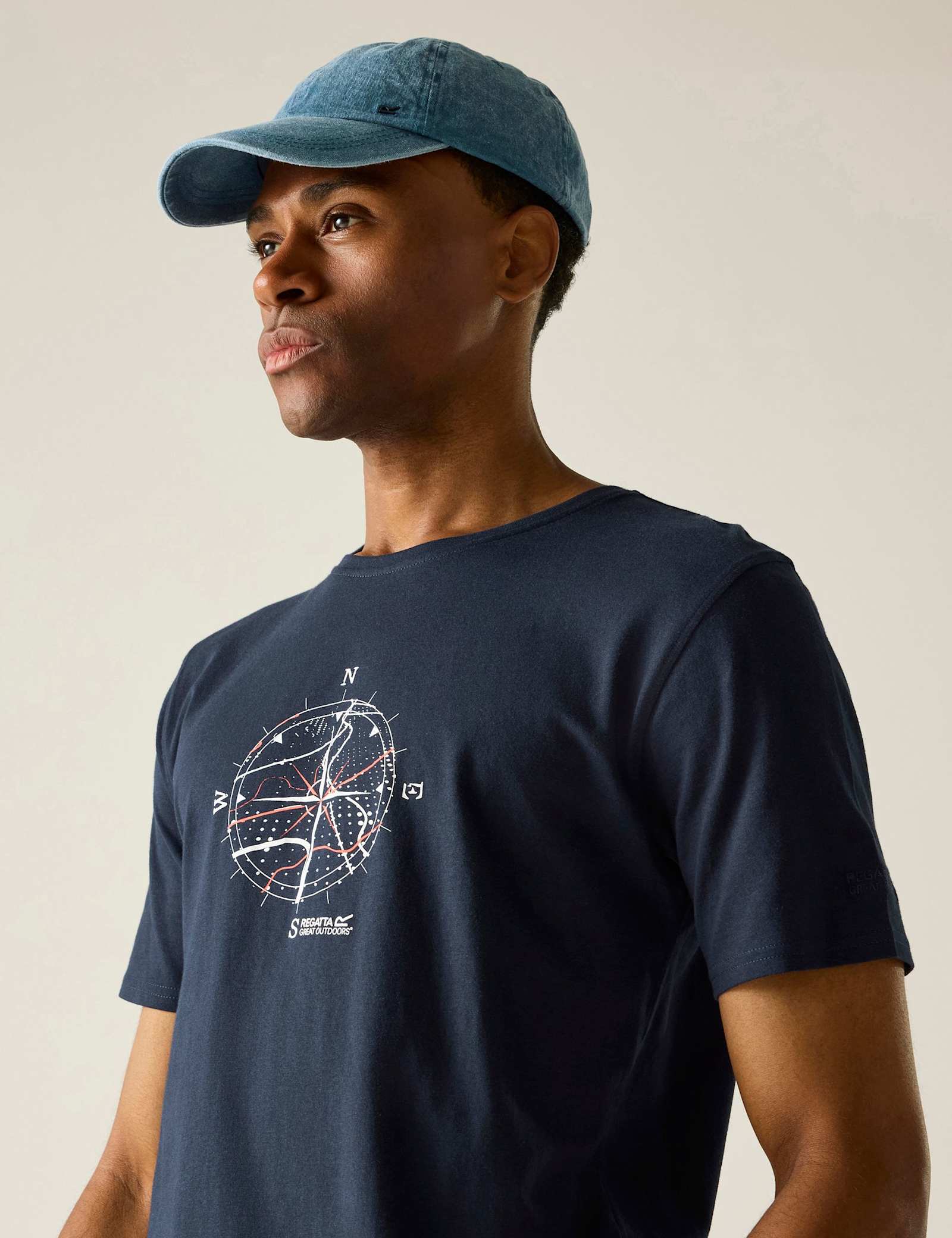Cline IX Cotton Rich Compass Graphic T-Shirt - image 4